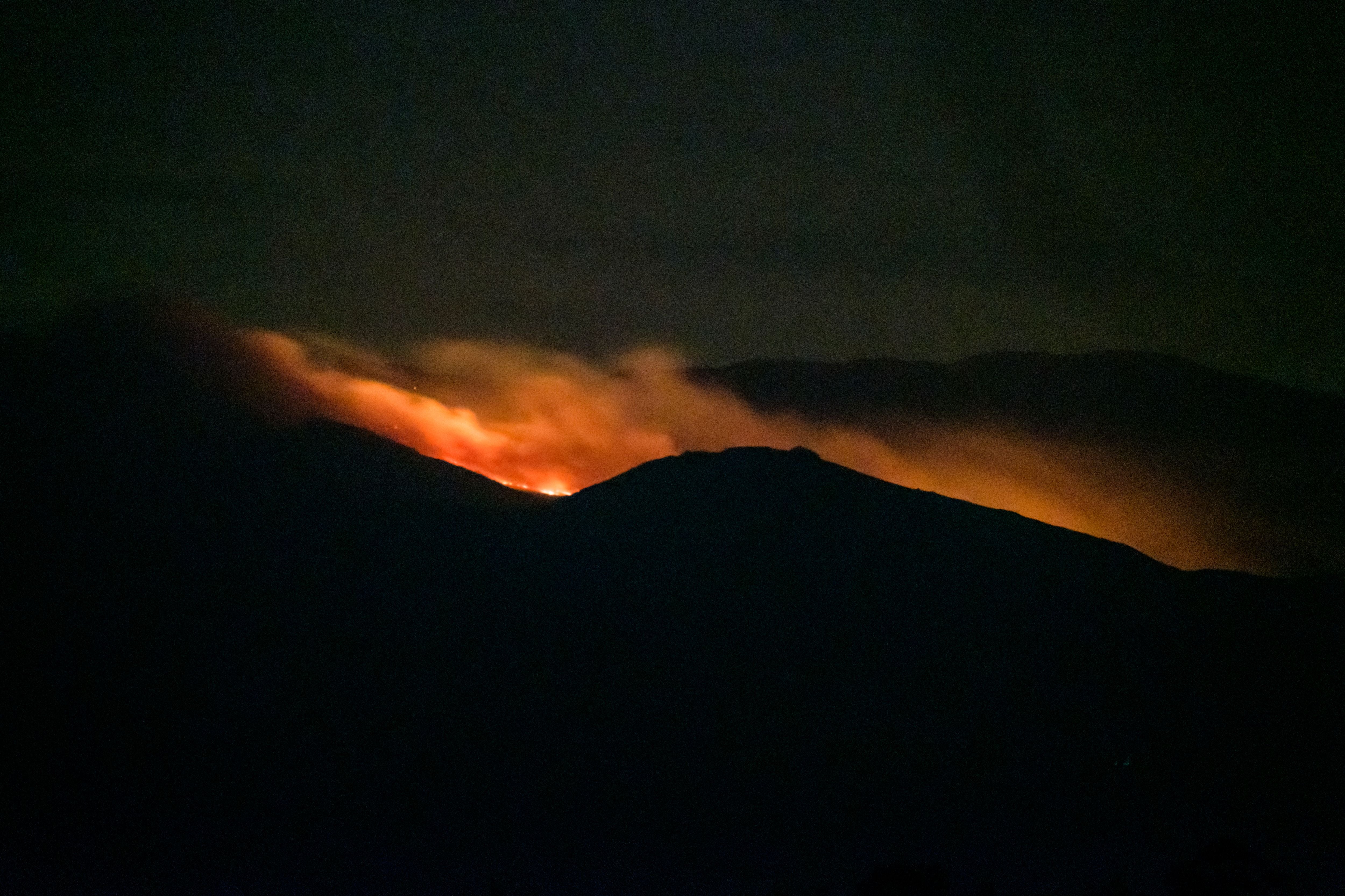 A fire burns across Kenya’s Aberdare National Park in 2022