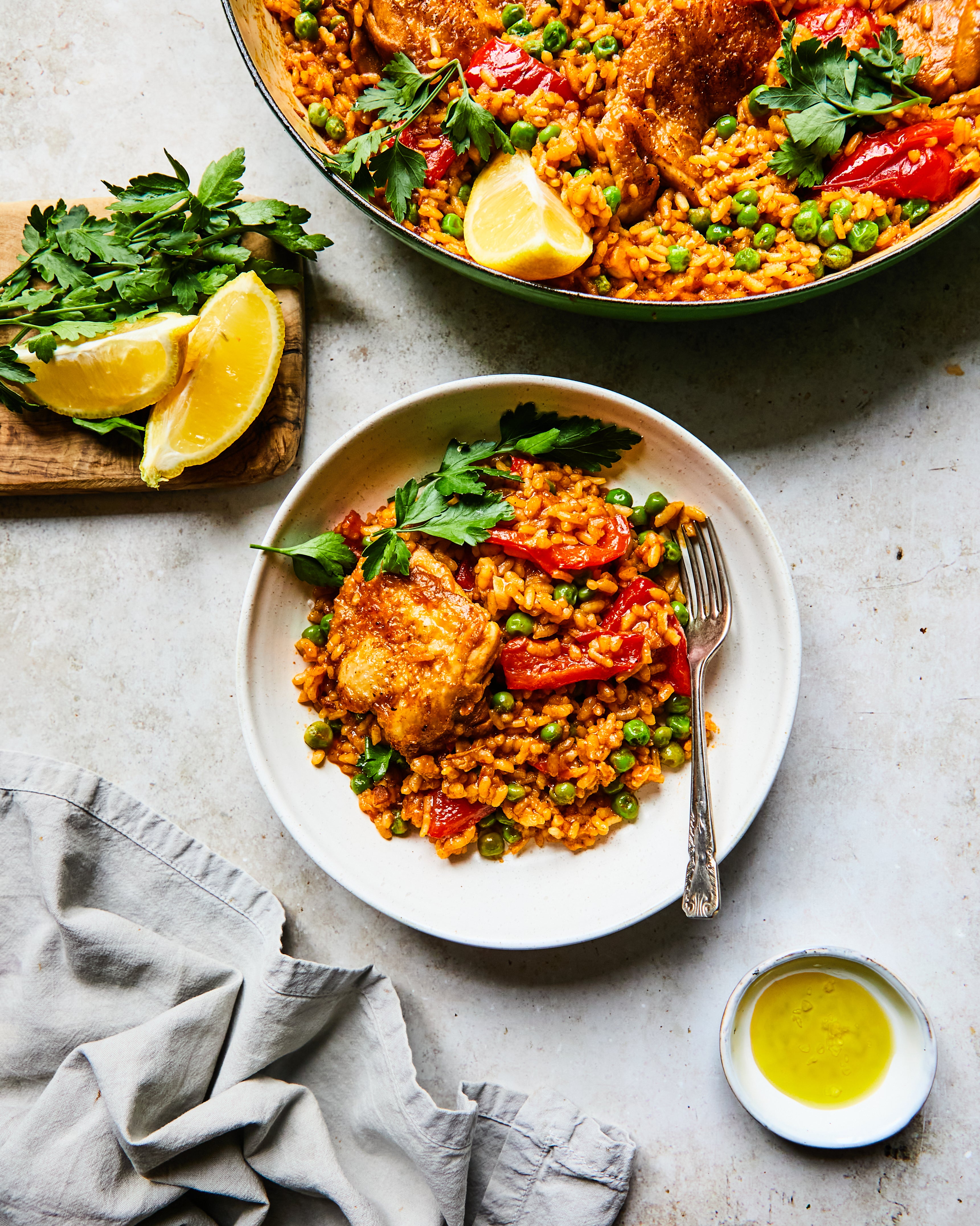 A one-pan wonder that brings a little sunshine to your table – smoky, vibrant and just begging for a glass of rioja alongside