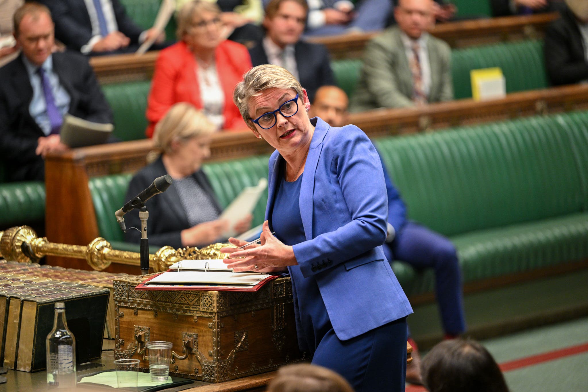 Home Secretary Yvette Cooper said the first returns under a deal with France are expected this month