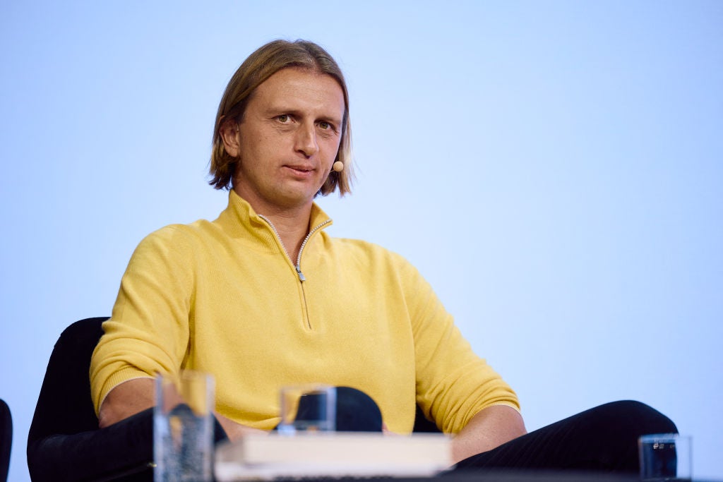 Revolut bank’s CEO Nikolay Storonsky takes part in a keynote speech during an event in London in 2024
