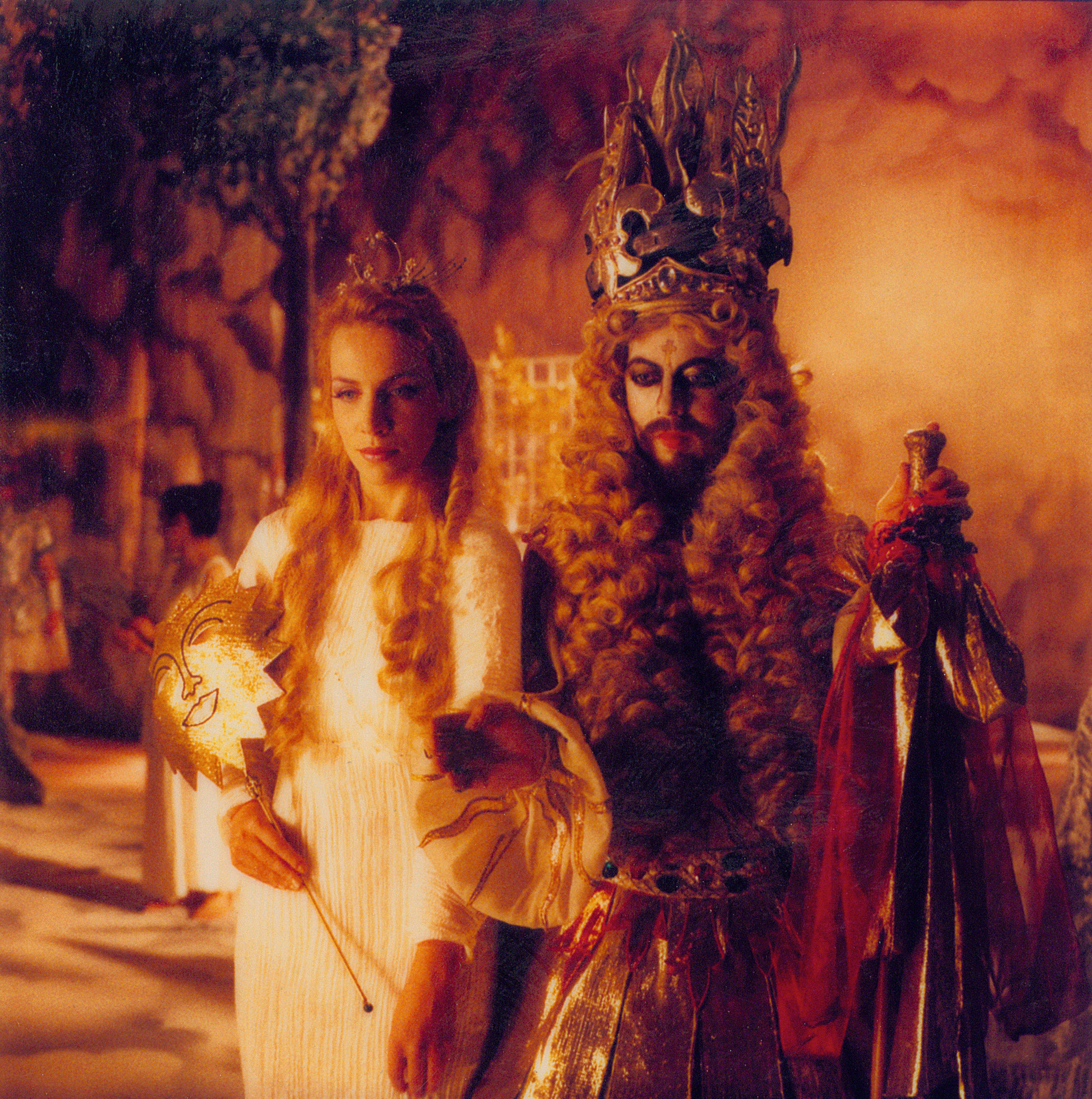 Shooting the video for ‘There Must Be an Angel (Playing with My Heart)’