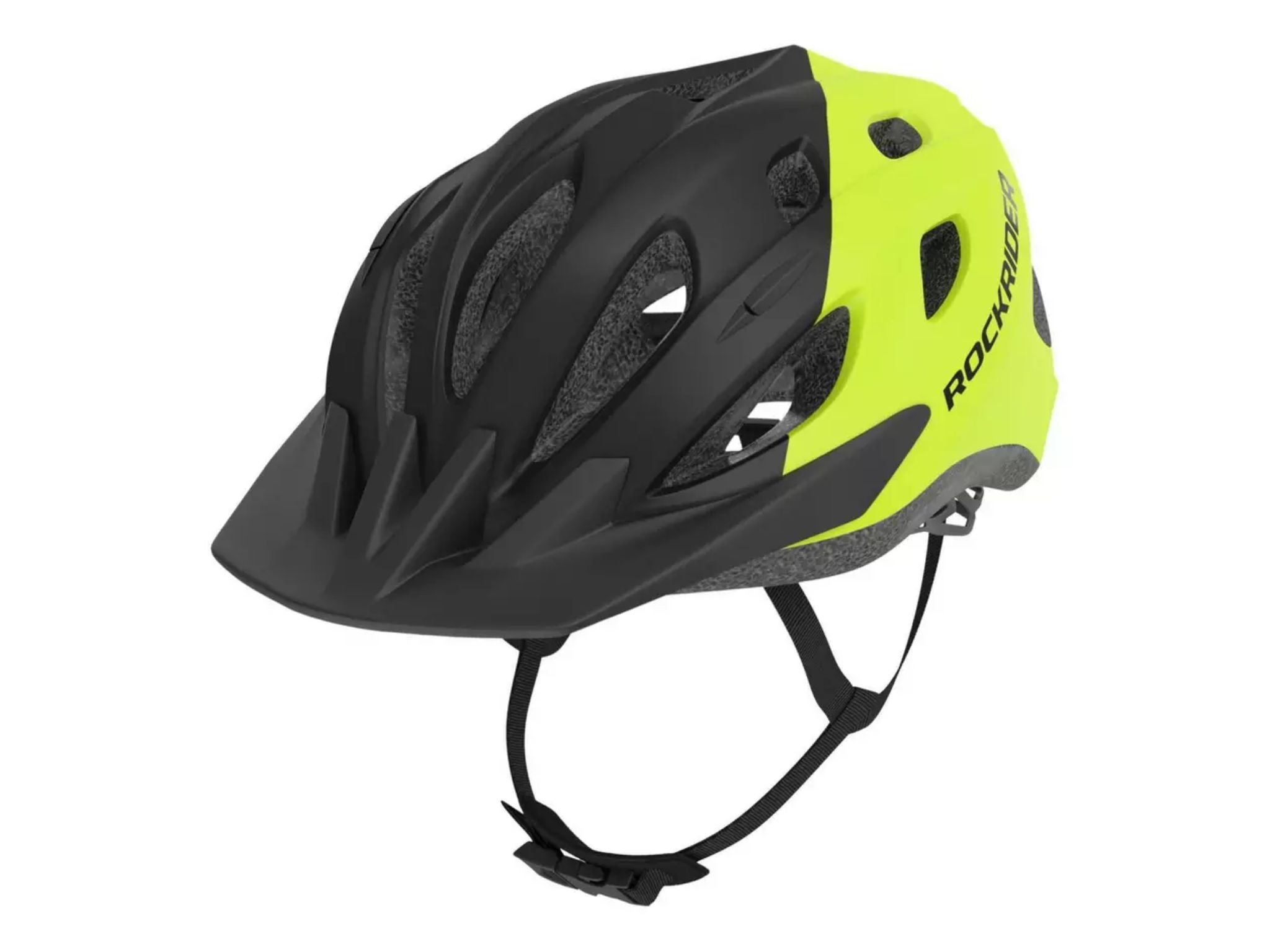 Decathlon teen MTB 500 fluo bike helmet