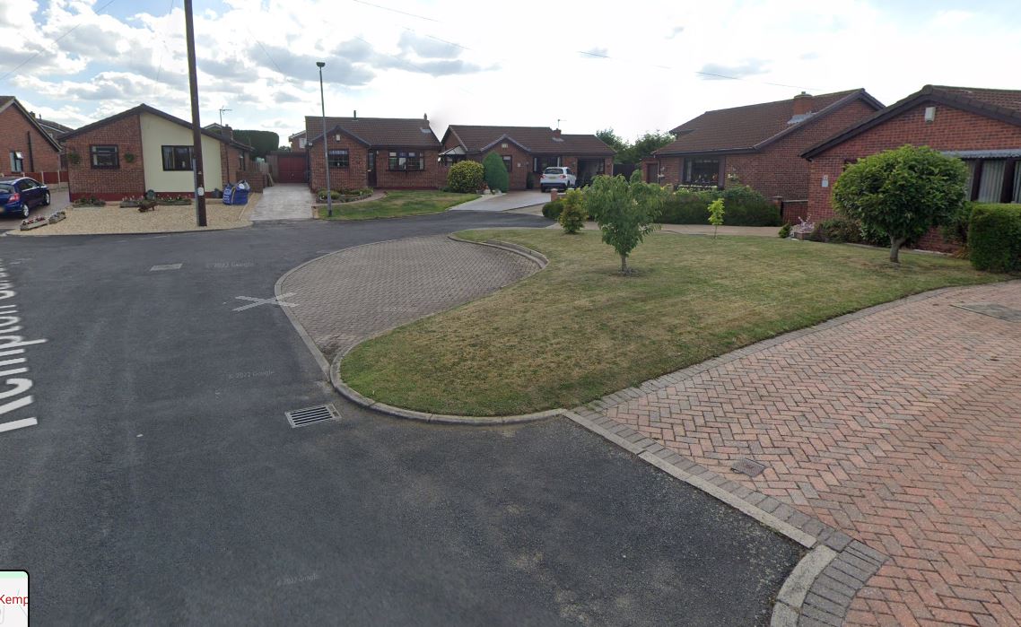 The cul-de-sac in Mexborough where Mr Rownsley lived