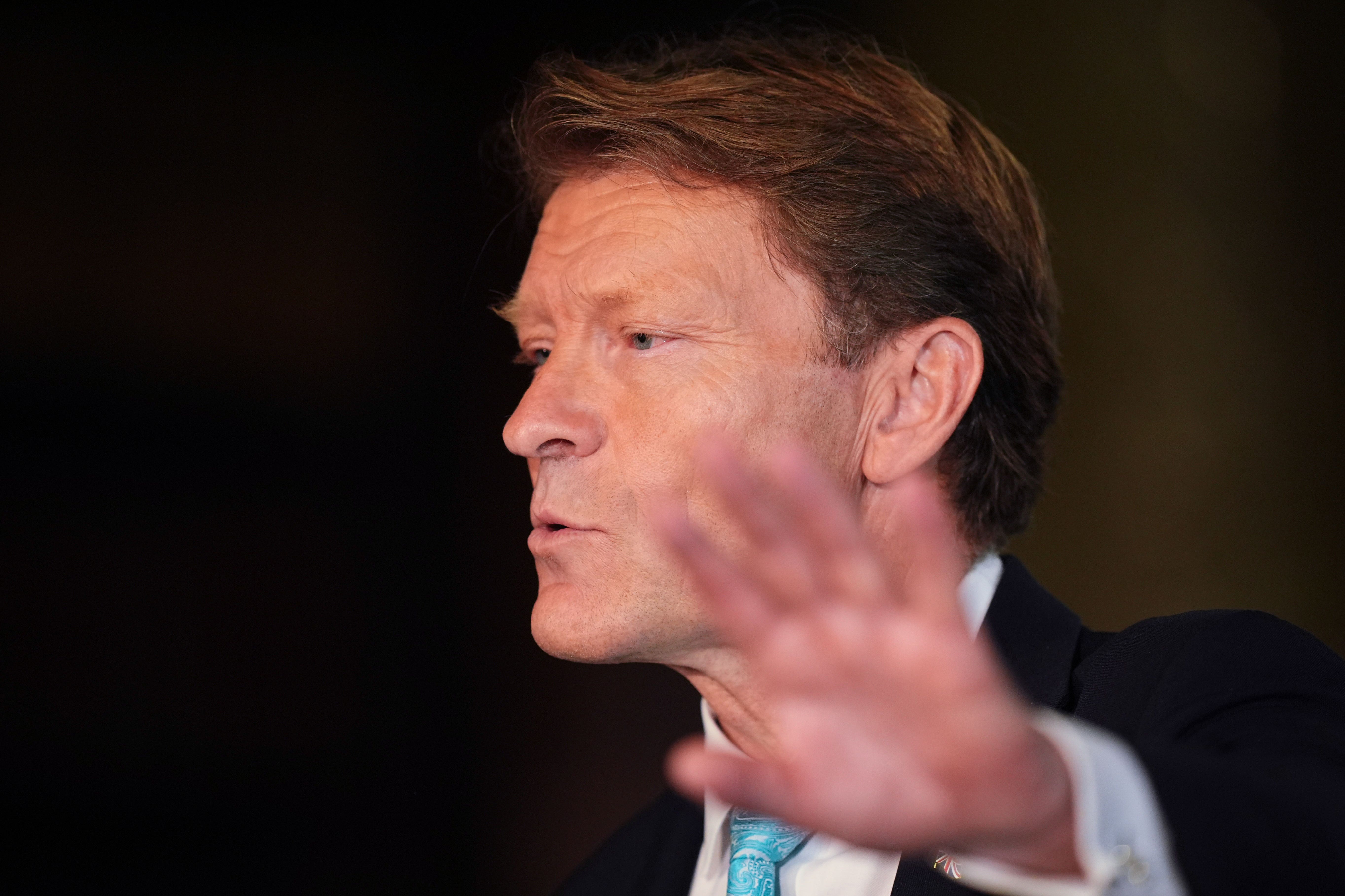 Richard Tice at a Reform UK press conference on Monday (James Manning/PA)