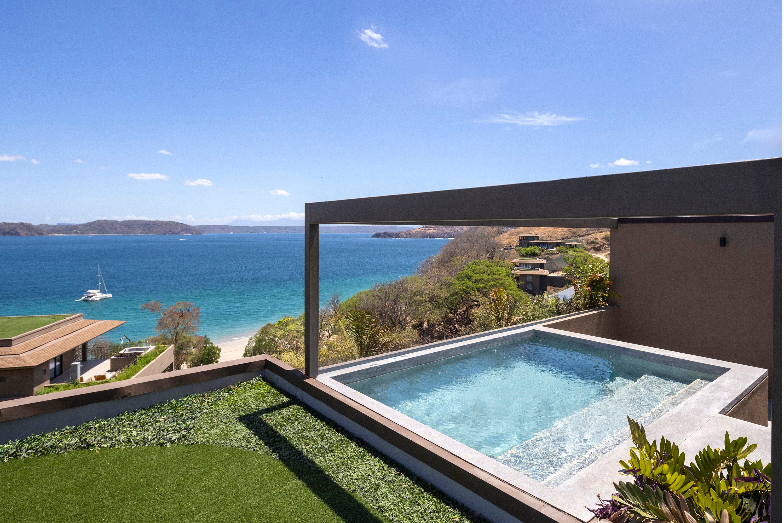 A private rooftop plunge pool at Waldorf Astoria Punta Cacique, Costa Rica