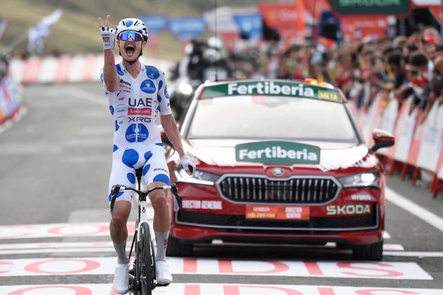 <p>Vine has now won four stages of the Vuelta in his career</p>