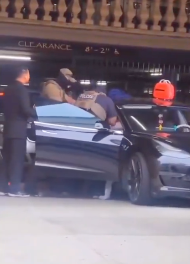 Federal agents reach into Tatiana Martinez's car to arrest her while she streamed on TikTok