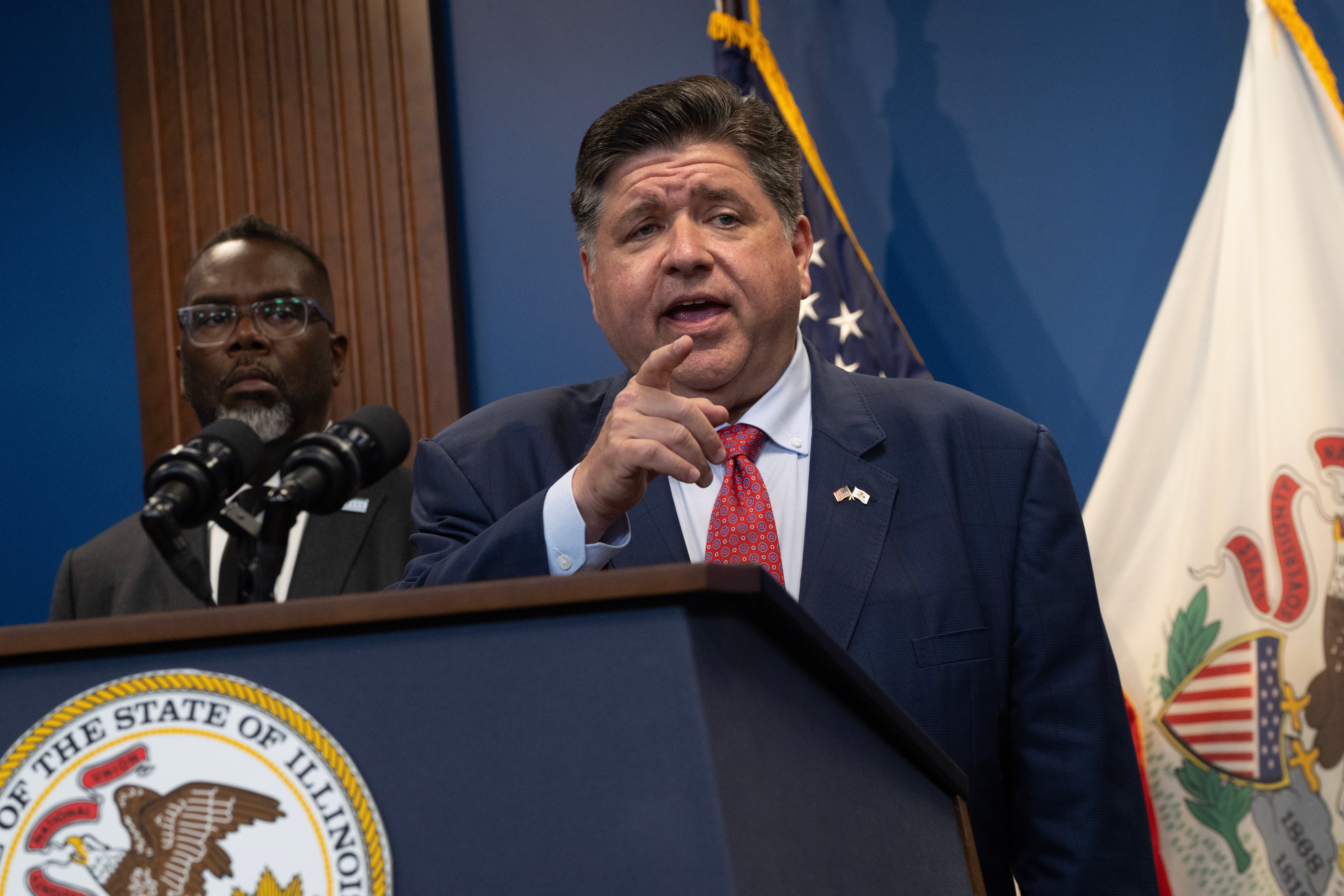 Chicago Mayor Brandon Johnson and Illinois Gov. JB Pritzker have both spoken out against the prospect of federal intervention in the Windy City