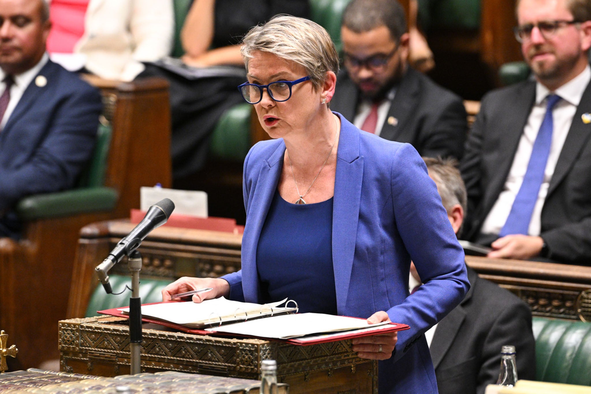 Yvette Cooper has failed to guarantee that the number of small boat crossings will come down by this time next year