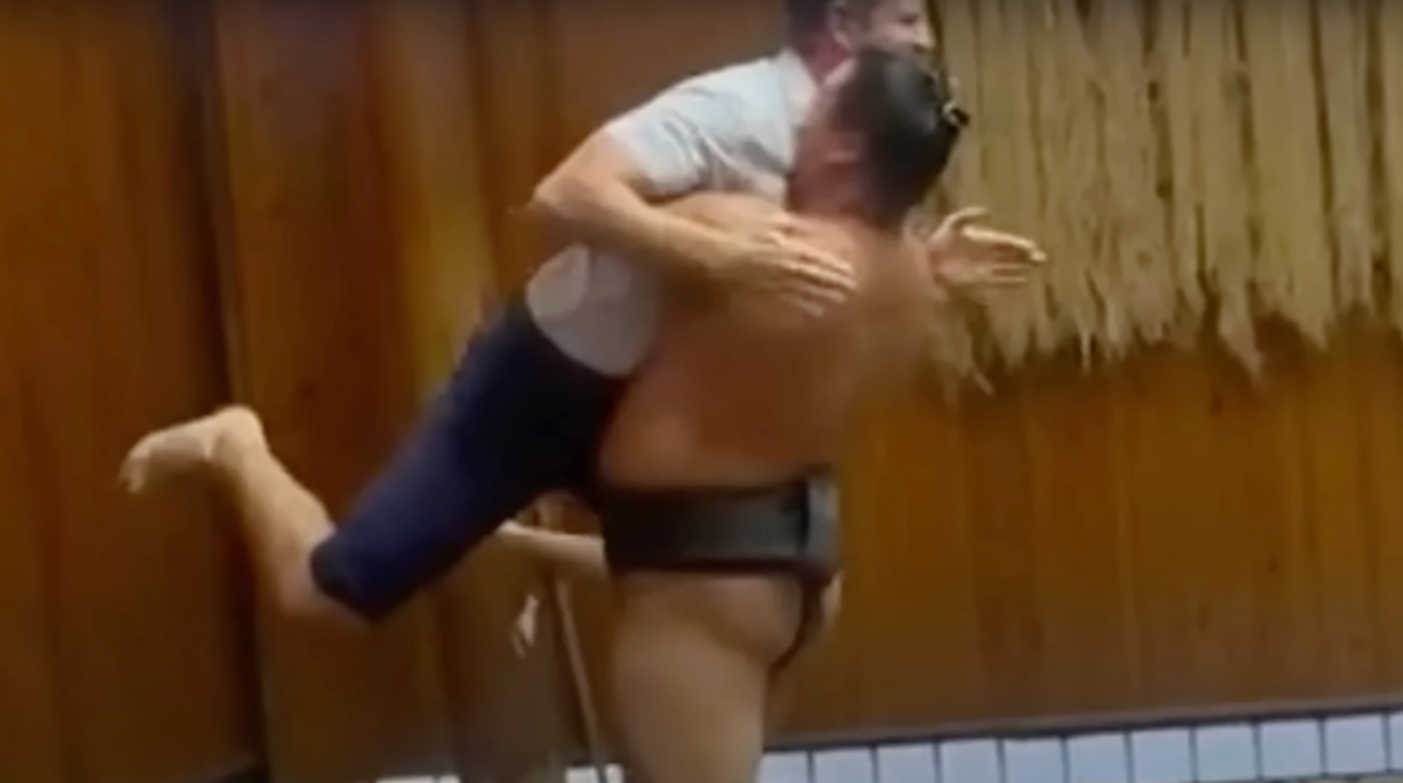 Yokozuna dumps Eric Trump out of the sumo ring in Tokyo, Japan, on Monday September 2 2025
