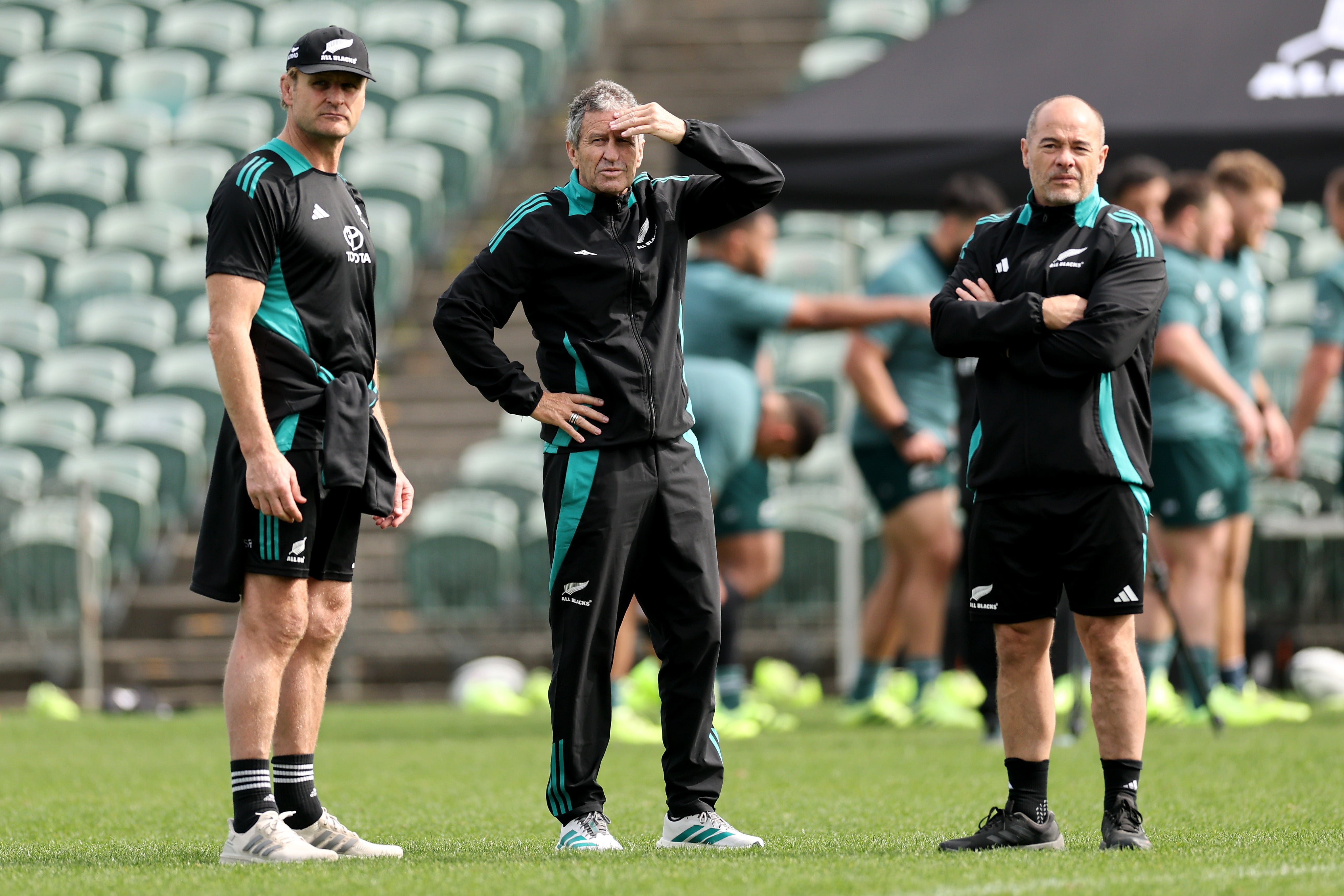 Wayne Smith (centre) has been in All Blacks camp