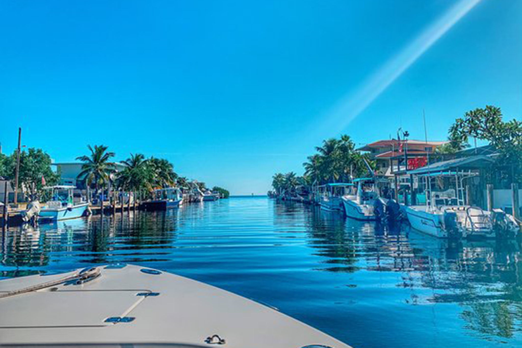 A dive team helped the family back to Garden Cove Marina before the boy was airlifted to the hospital