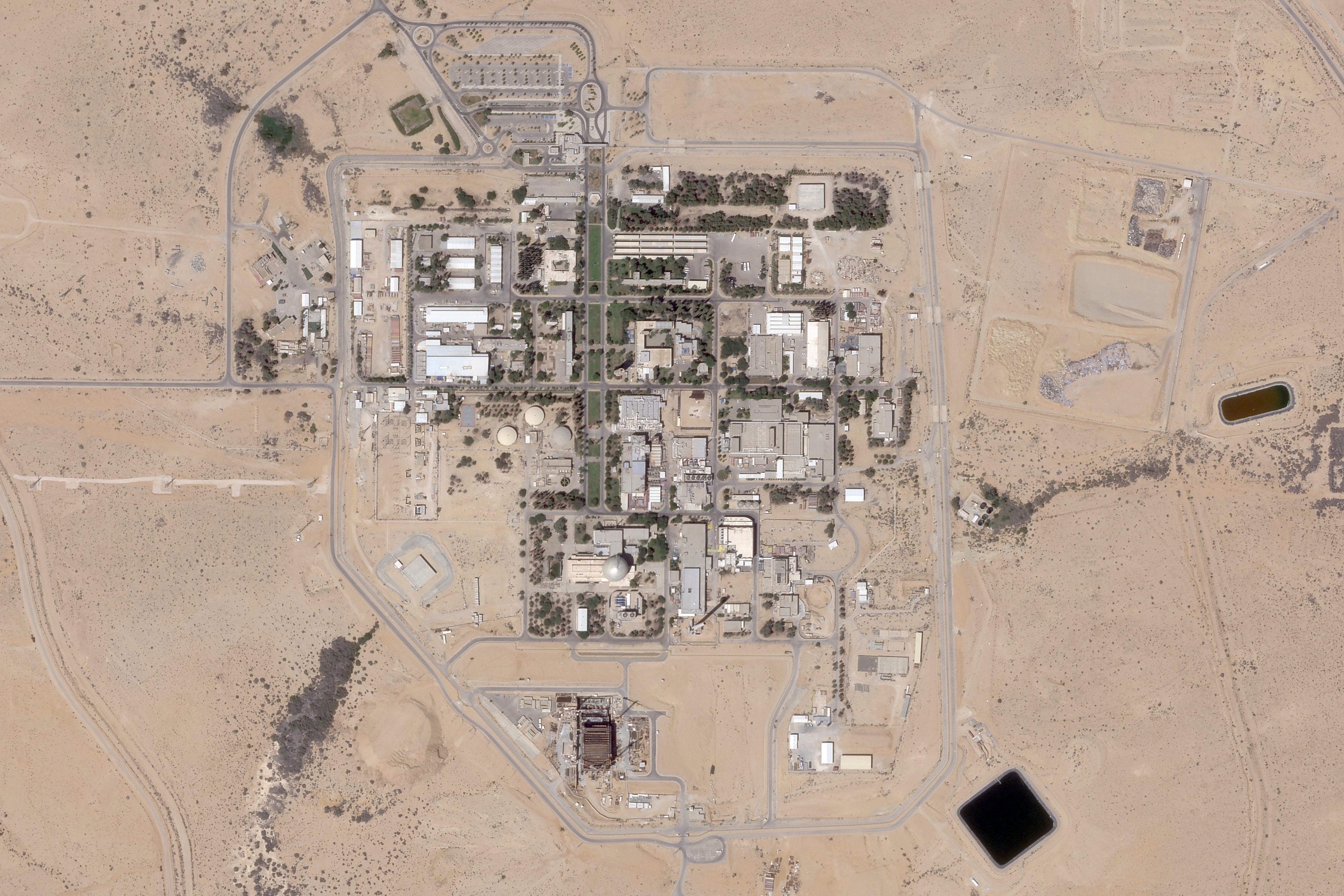 This satellite photo provided by Planet Labs PBC shows the Shimon Peres Negev Nuclear Research Center near the city of Dimona, Israel, July 5, 2025. (Planet Labs PBC via AP)