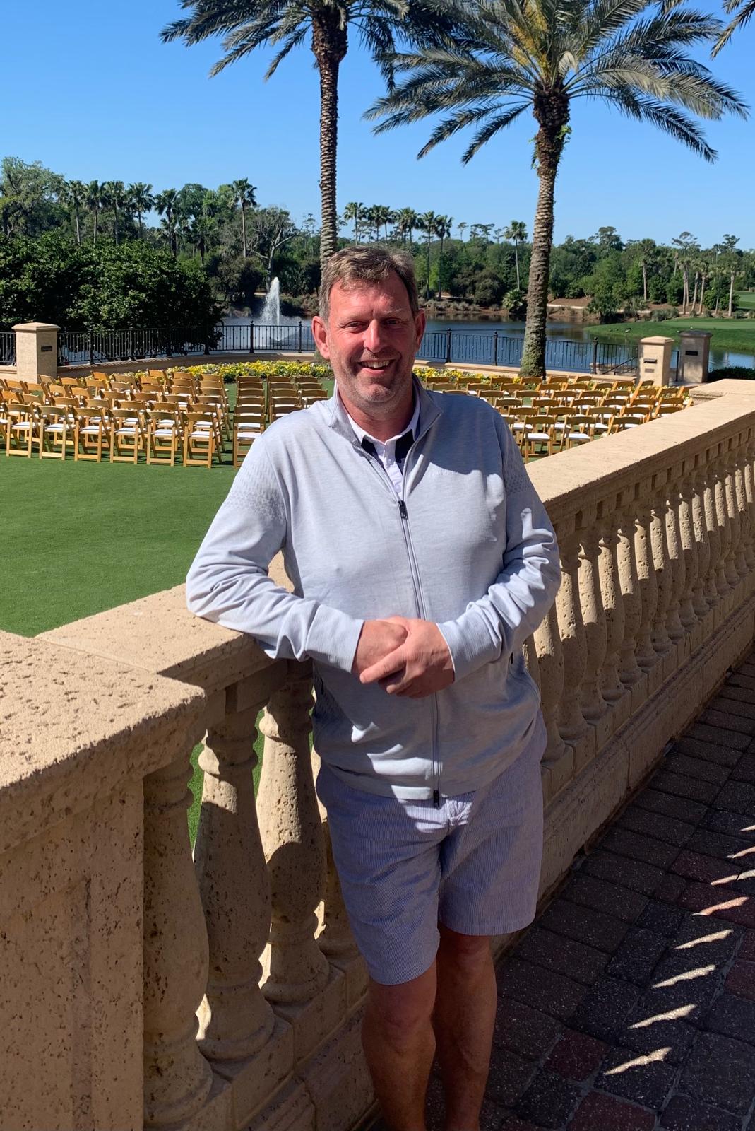 Pan Scott před jeho diagnózou na rodinné dovolené