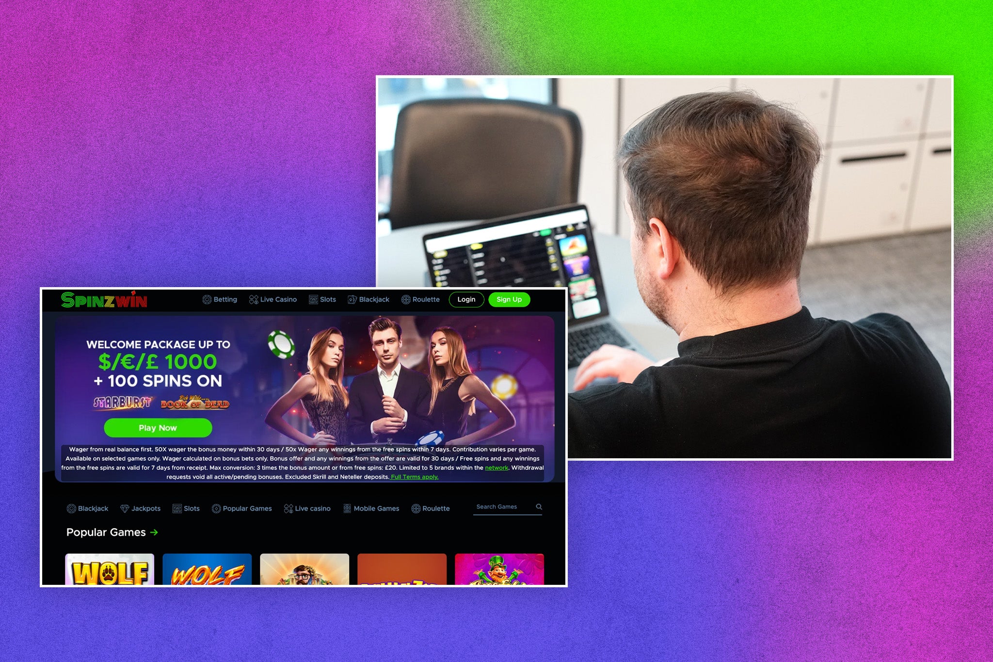 Our casino writer has tested out the sign up process using the latest Spinzwin promo code