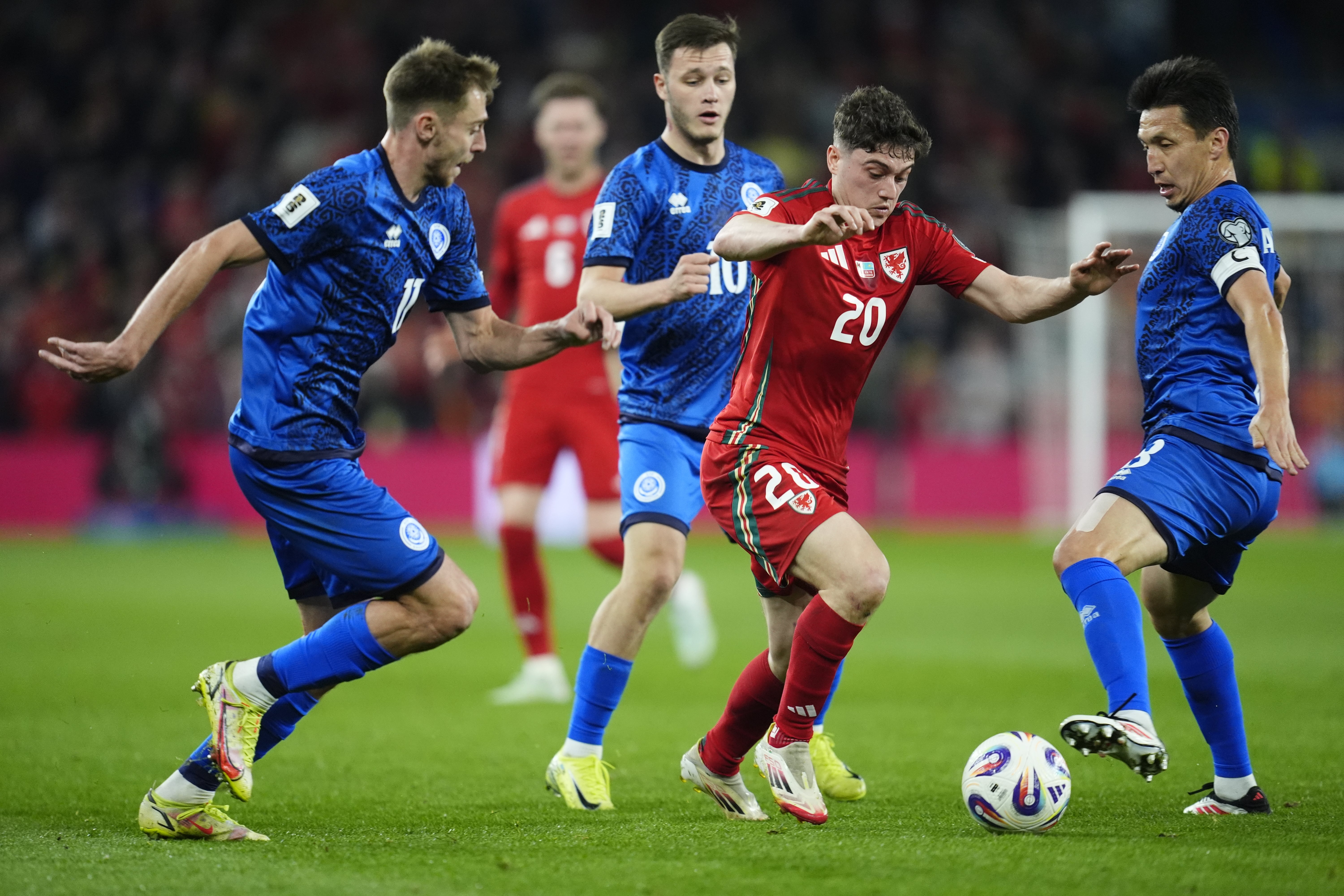 Wales beat Kazakhstan 3-1 in Cardiff in their 2026 World Cup qualifying group