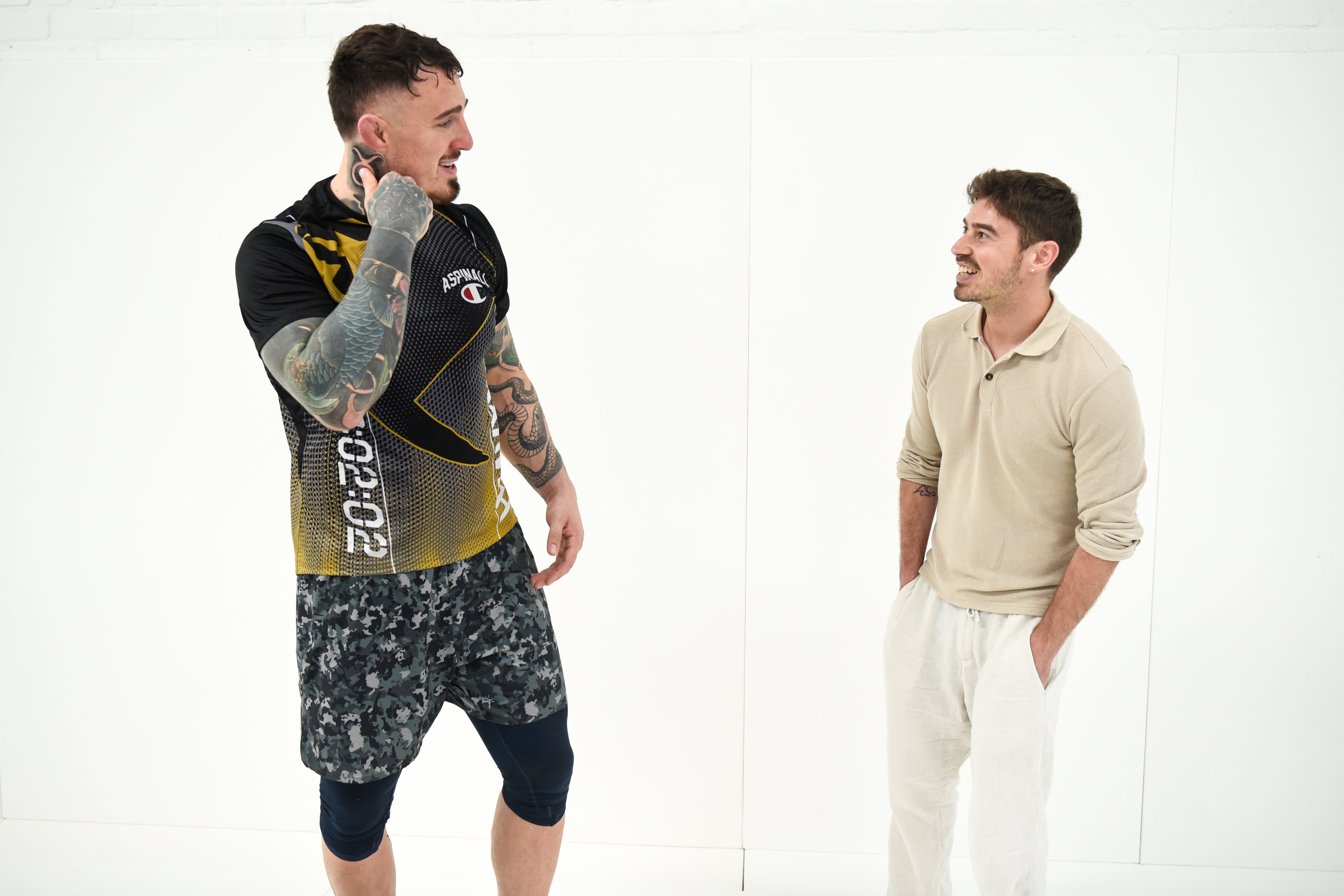 Aspinall with The Independent’s Alex Pattle