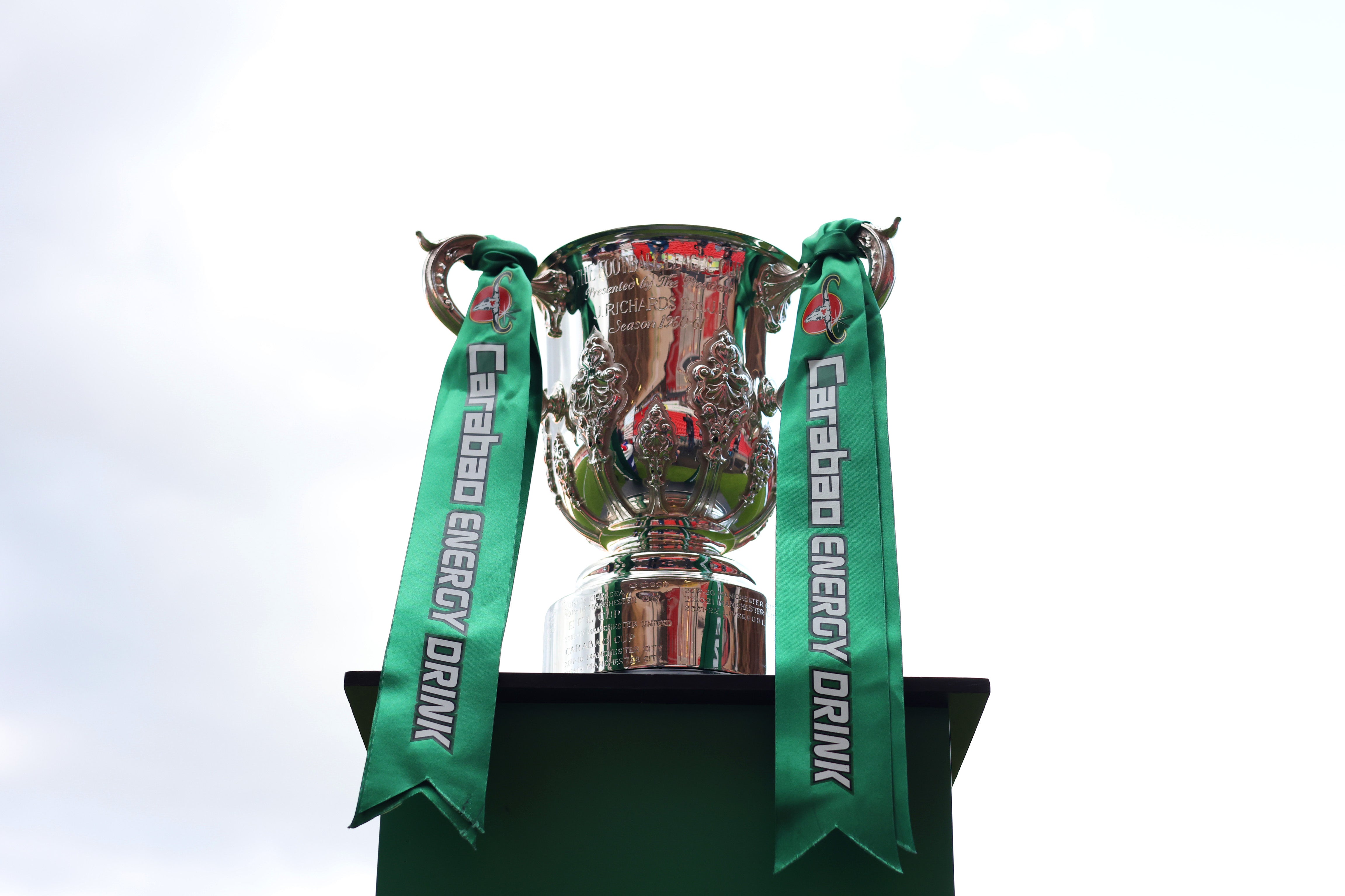<p>What they are playing for: the League Cup trophy</p>