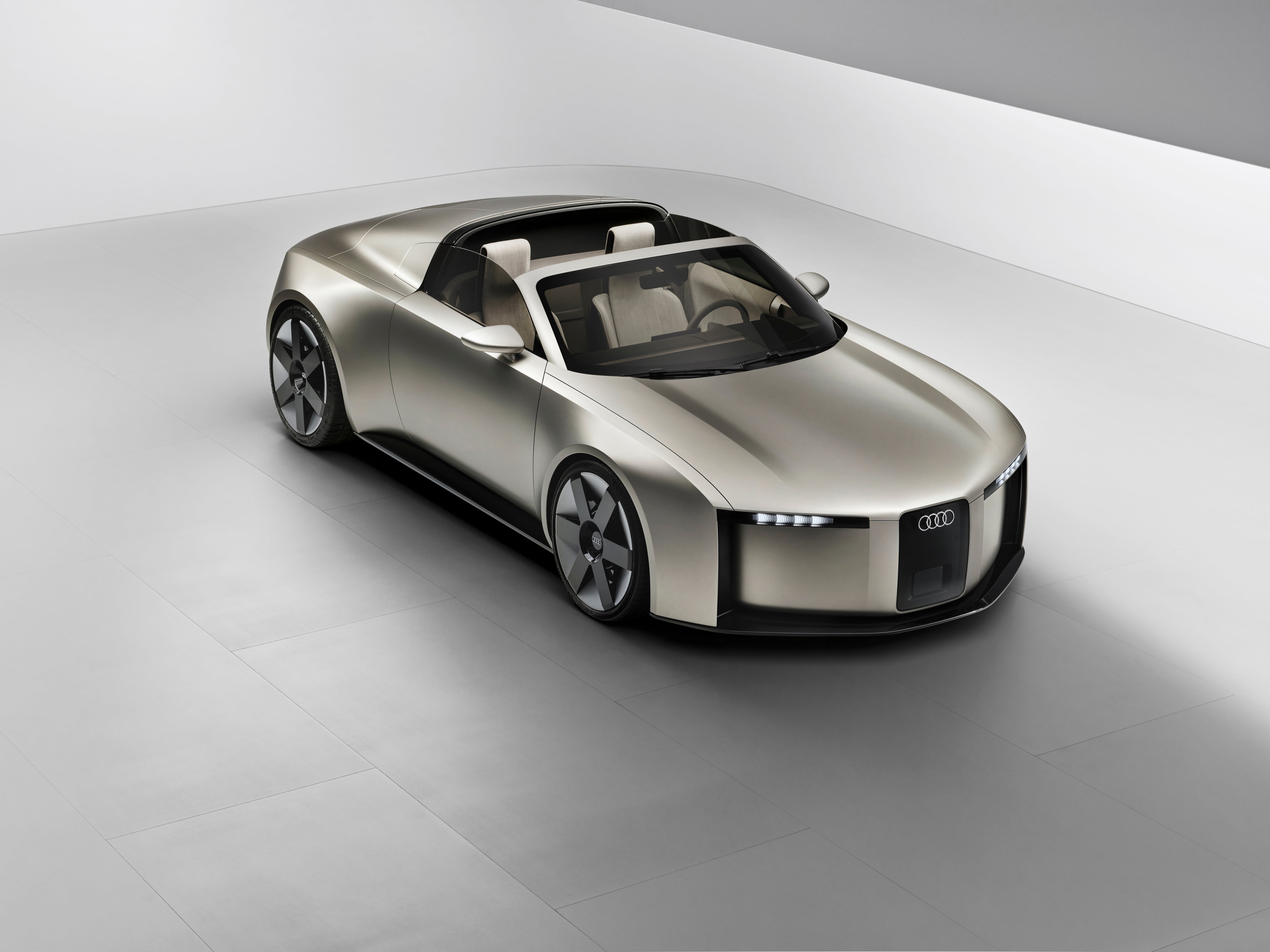 The Audi Concept C is a roadster with a hard top that folds away