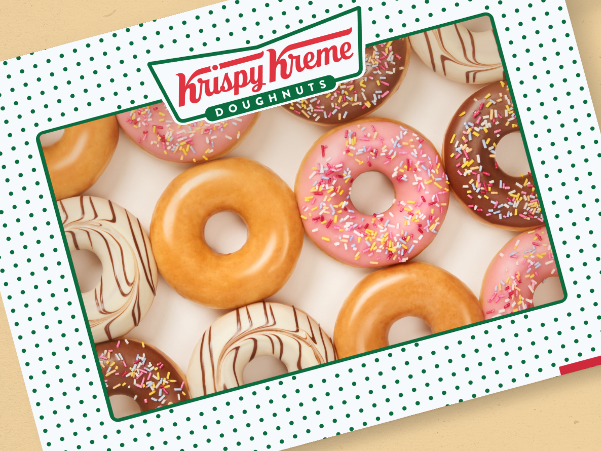 Get a free doughnut when you sign up for the Krispy Kreme reward scheme