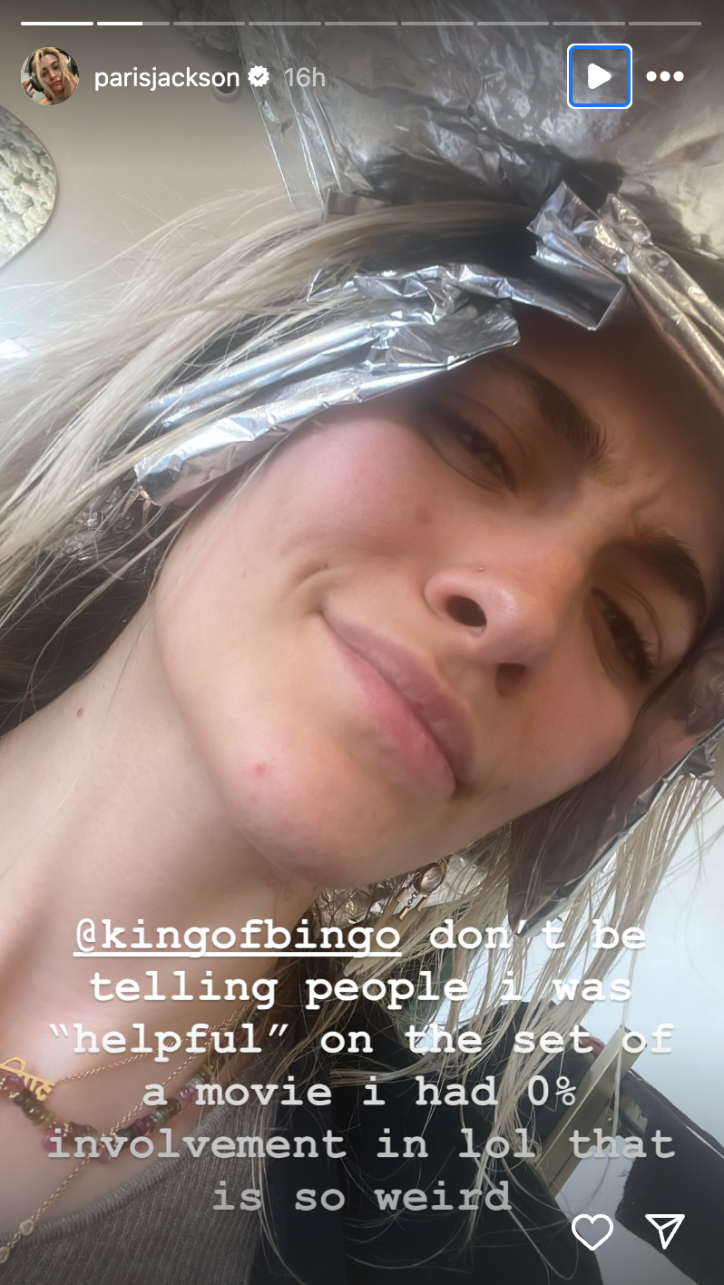 Paris Jackson responded to Colman Domingo's comments in an Instagram Story