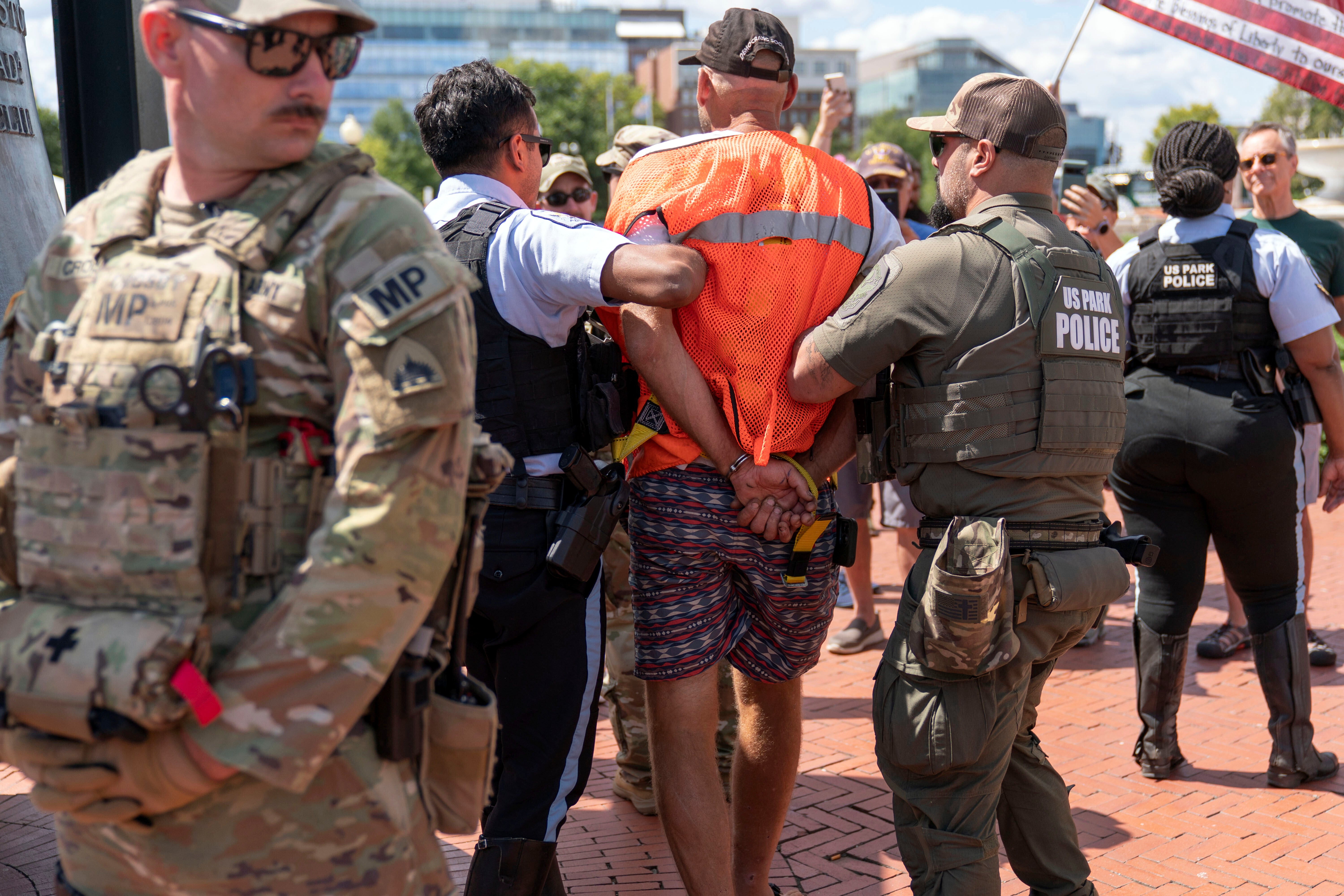 Photos of protests during fourth week of Trump DC's crime crackdown
