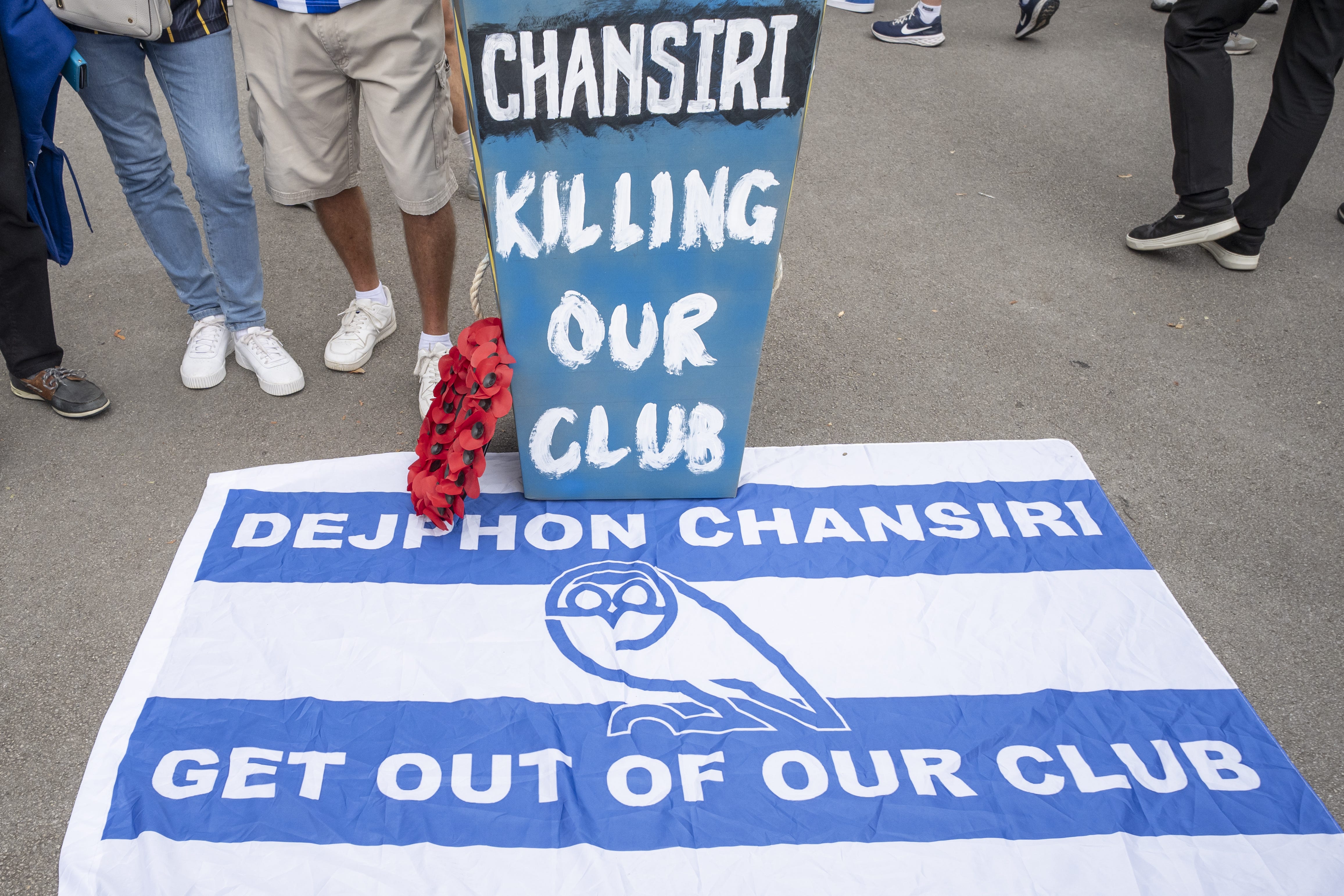 Sheffield Wednesday has faced cash troubles under the ownership of Dejphon Chansiri, leading to protests by fans