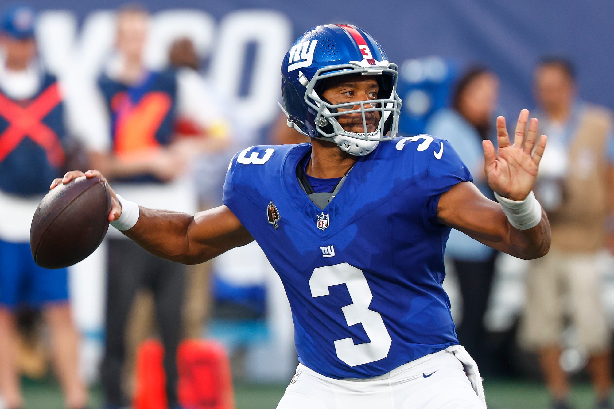 Russell Wilson insists he is not pushing to leave New York Giants