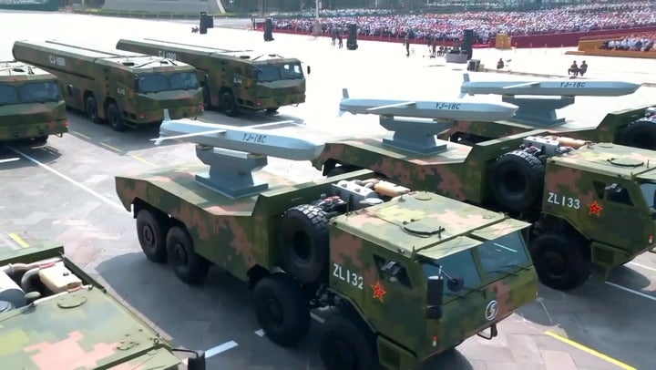 China unveils its newest cruise missiles and hypersonic missiles at its lavish military parade