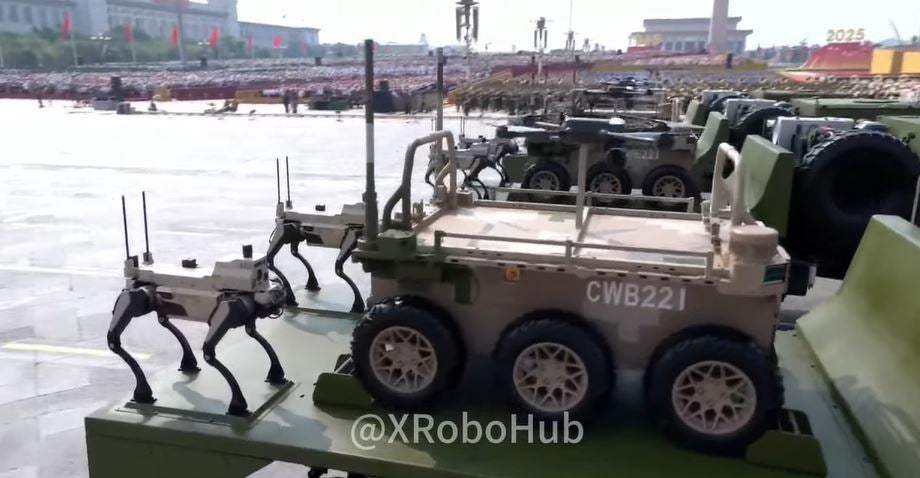 China military parade dog