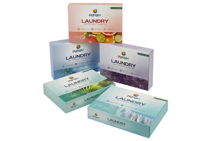 Purum laundry detergent sheet