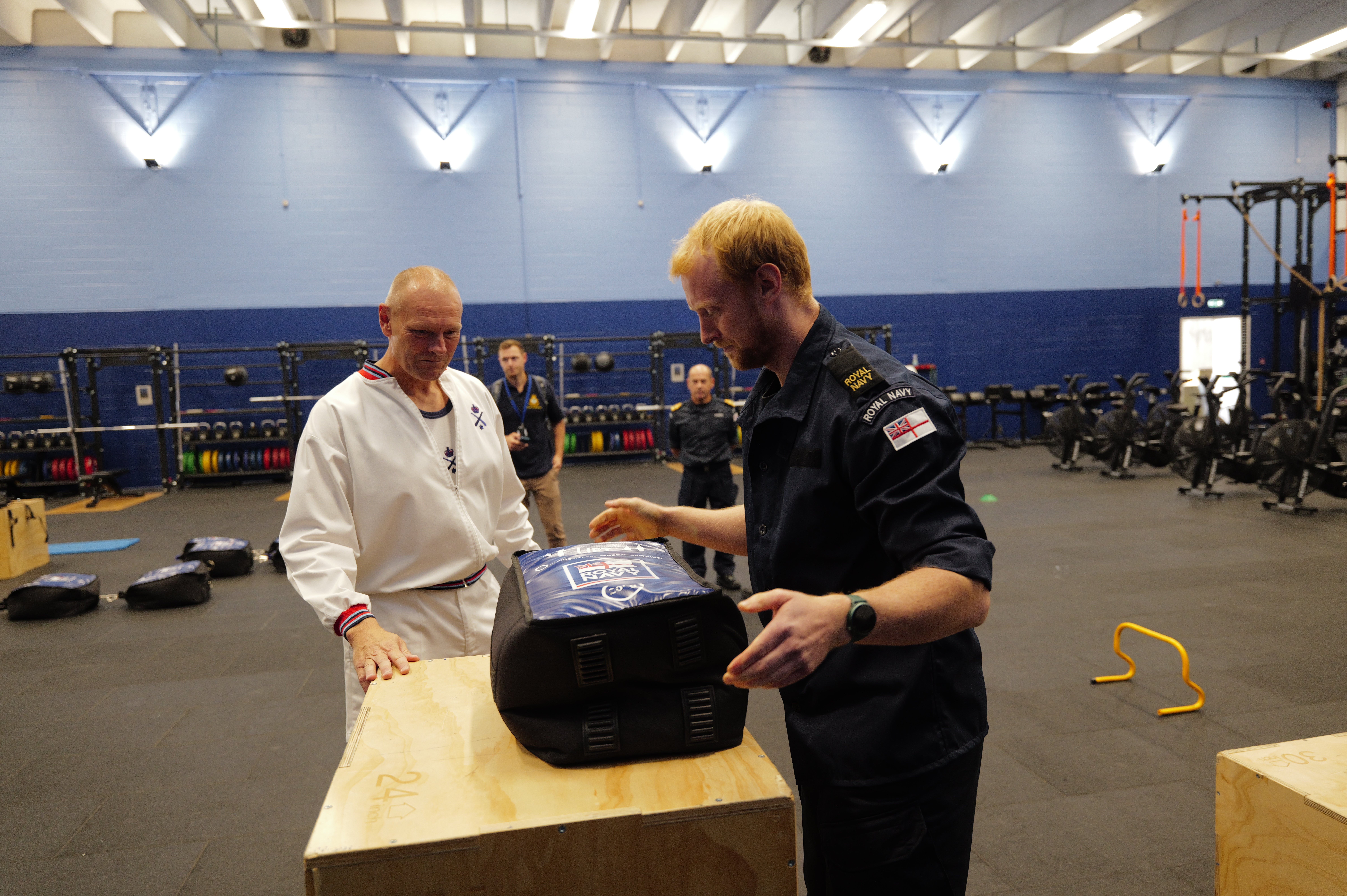 The awkward shape and lack of handle on the powerbag added to the challenge of the powerbag lift