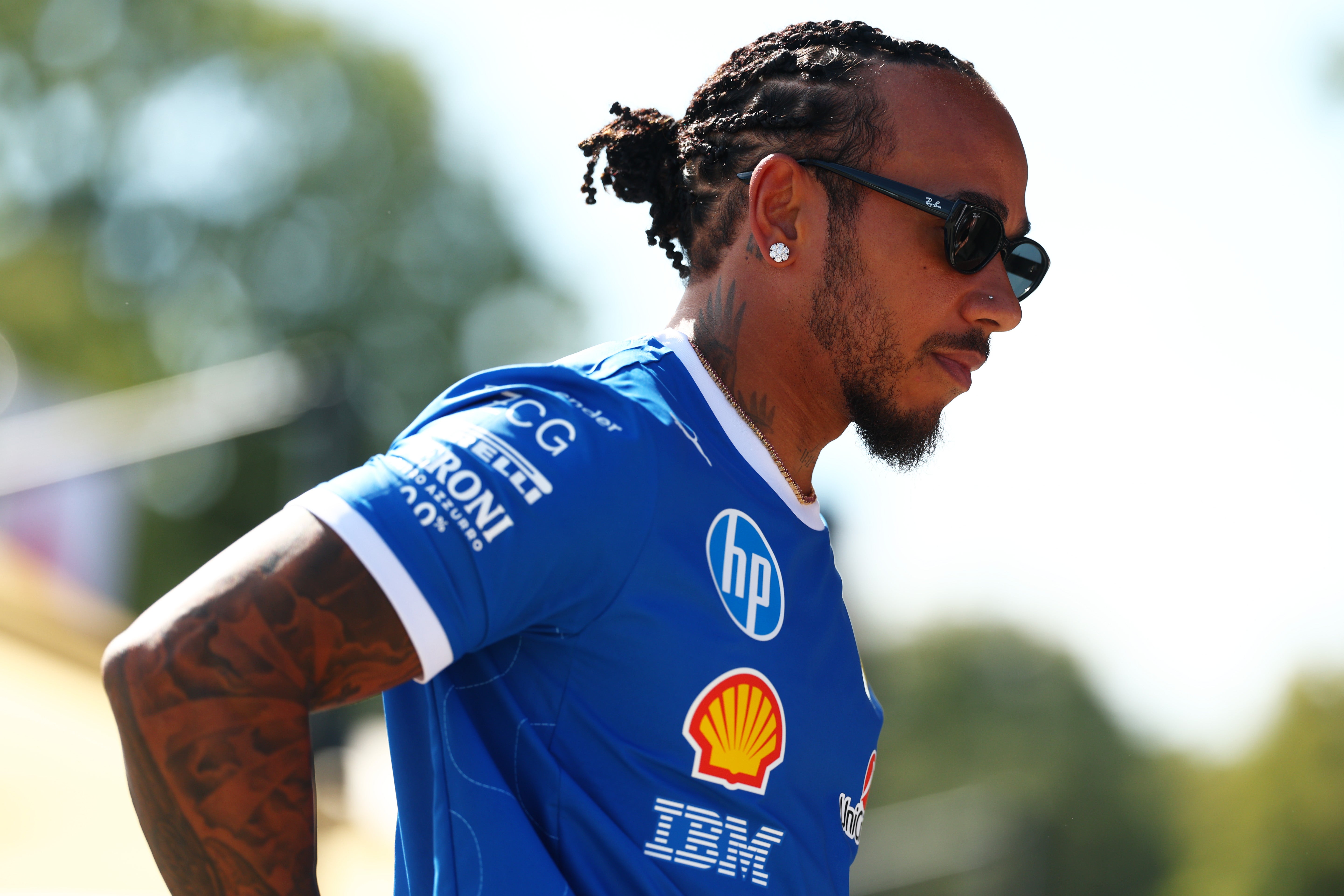 Hamilton will don blue for Ferrari this weekend in media commitments