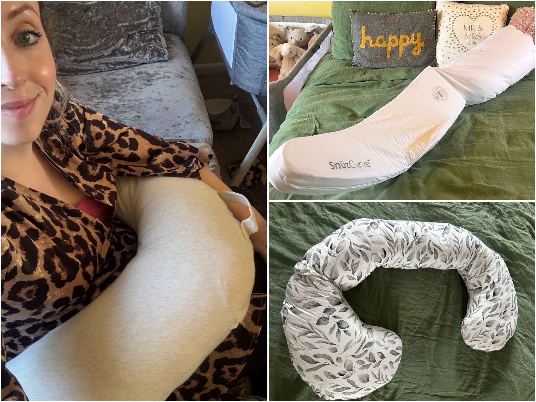I tested these pillows during my third trimester and after my daughter was born