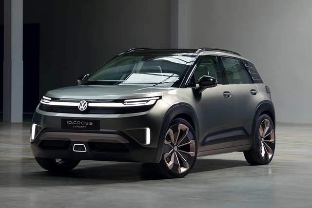 <p>The Volkswagen ID.Cross Concept showcases the brand's new 'Pure Positive' design language  </p>