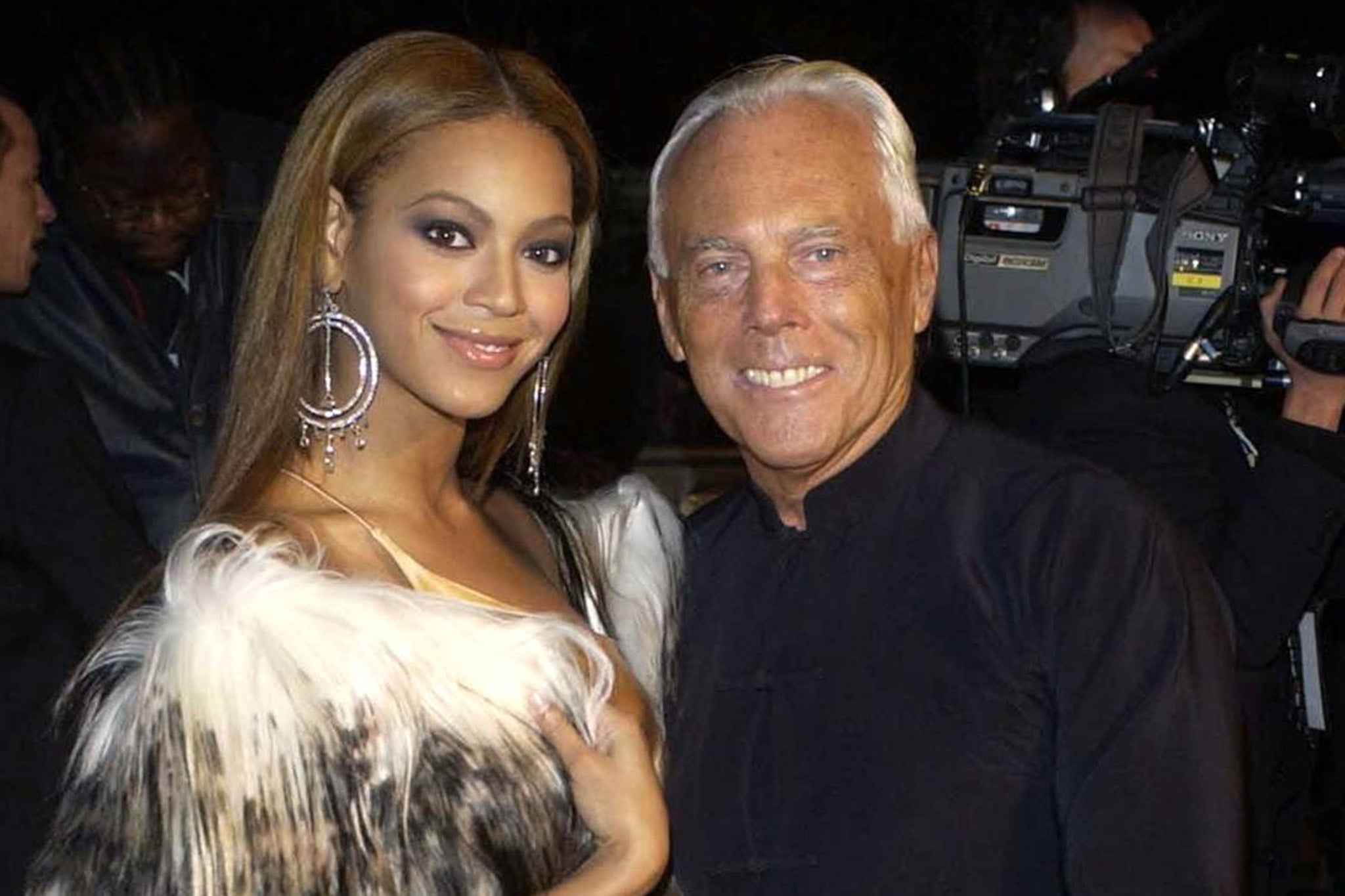 Armani with Beyoncé in 2003