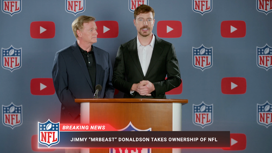 <p>YouTuber MrBeast shared a video on social media claiming he “bought the NFL” ahead of the season’s start on Thursday. </p>