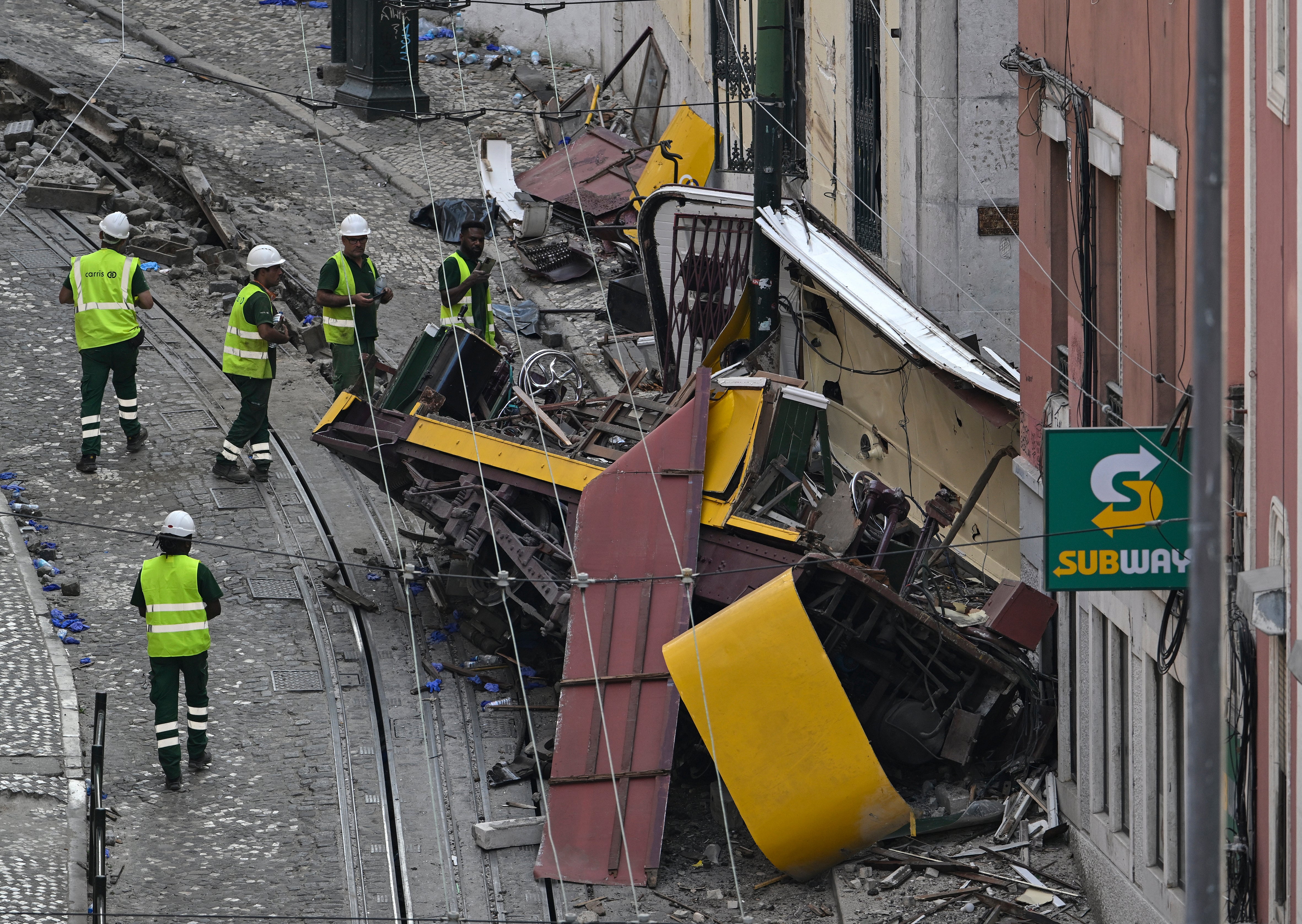 The funicular crashed in the capital on Wednesday evening