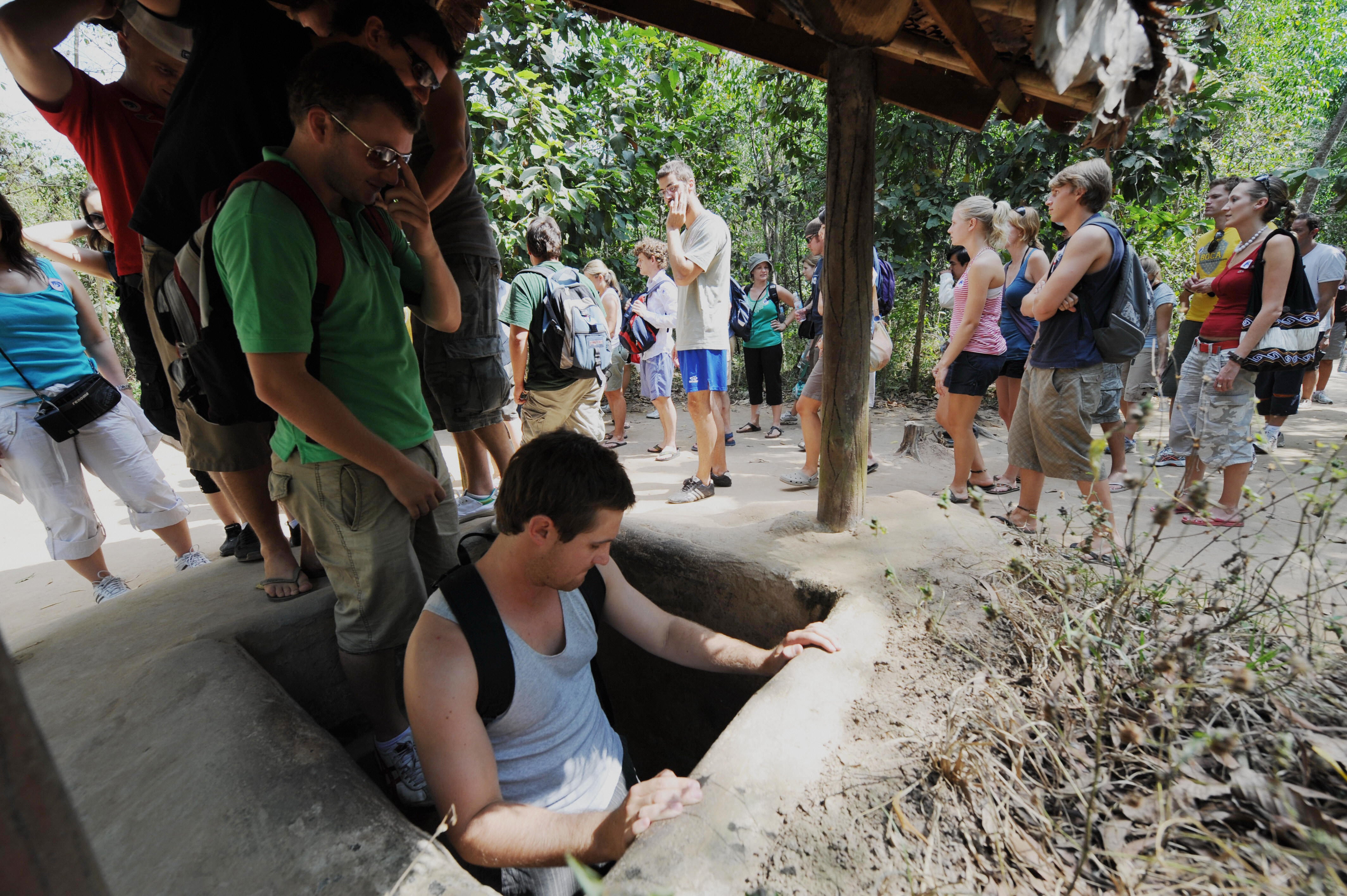 The tunnels of Cu Chi – dug by nationalists during struggles against the French and Americans – are well worth exploring