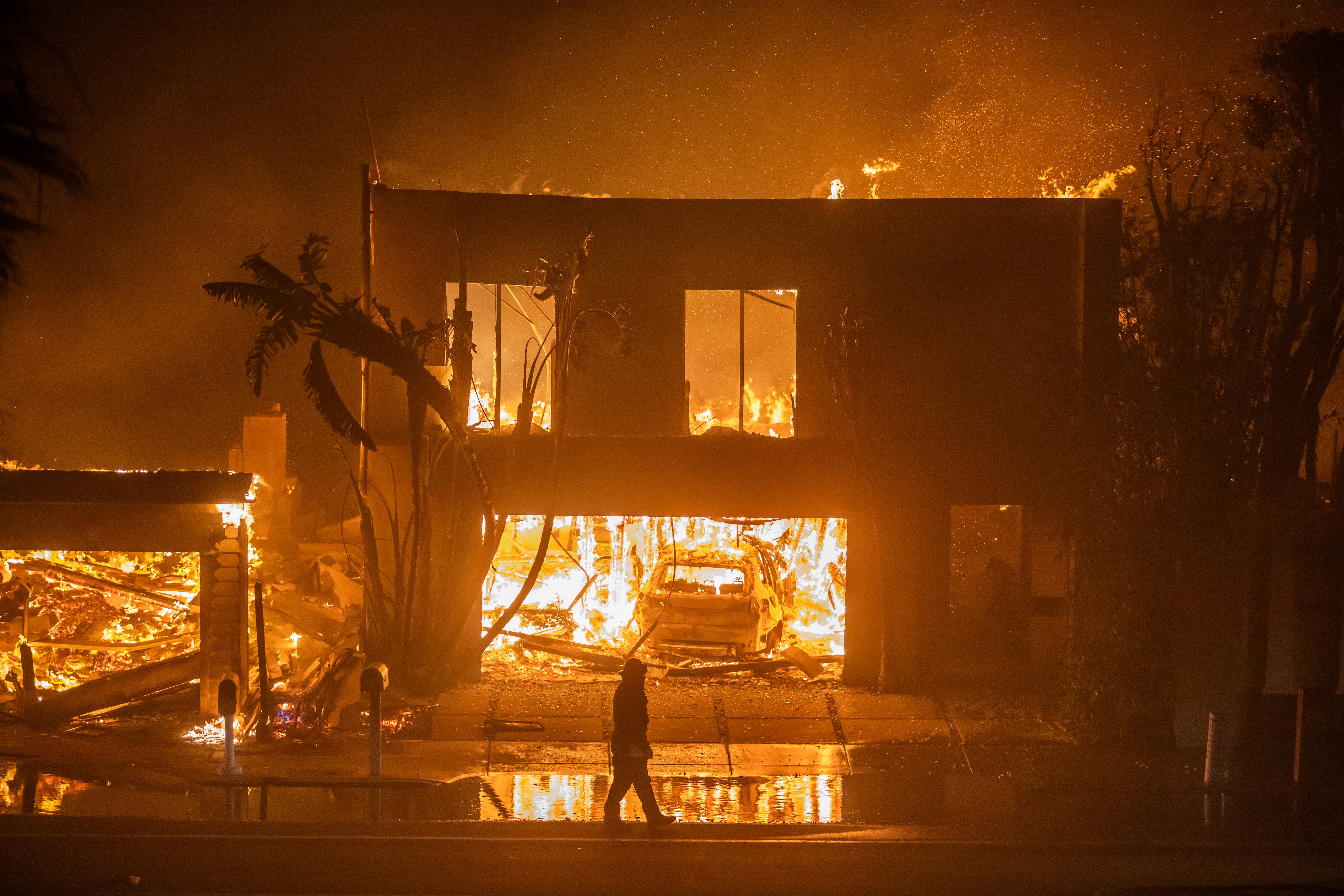 Rows of mansions were among the structures destroyed in the deadly blaze, including many owned by celebrities
