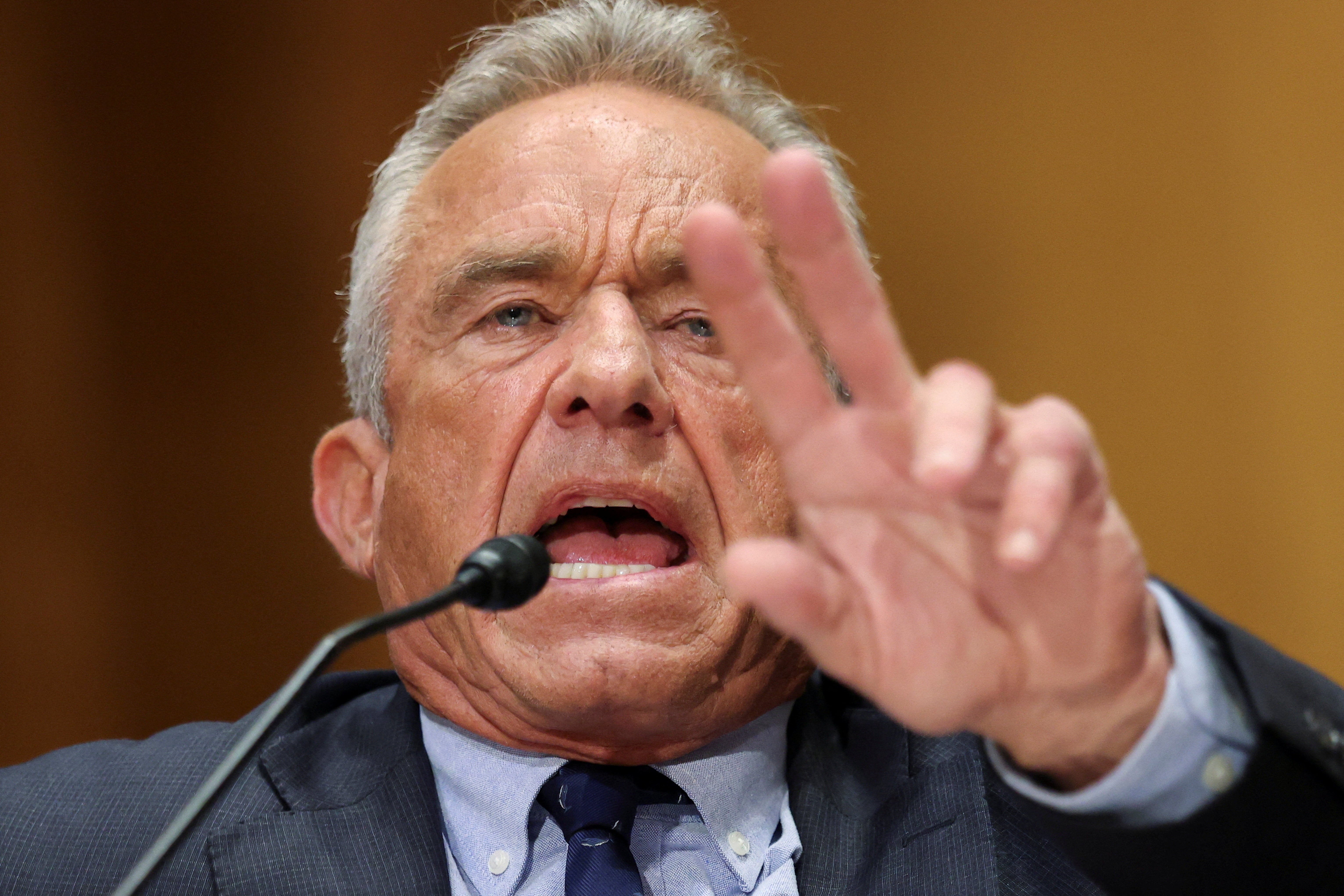 Kennedy lashed out at his critics, saying one had failed to stand up to the pharmaceutical industry, another was making speeches instead of asking questions, and another was ‘just making stuff up’