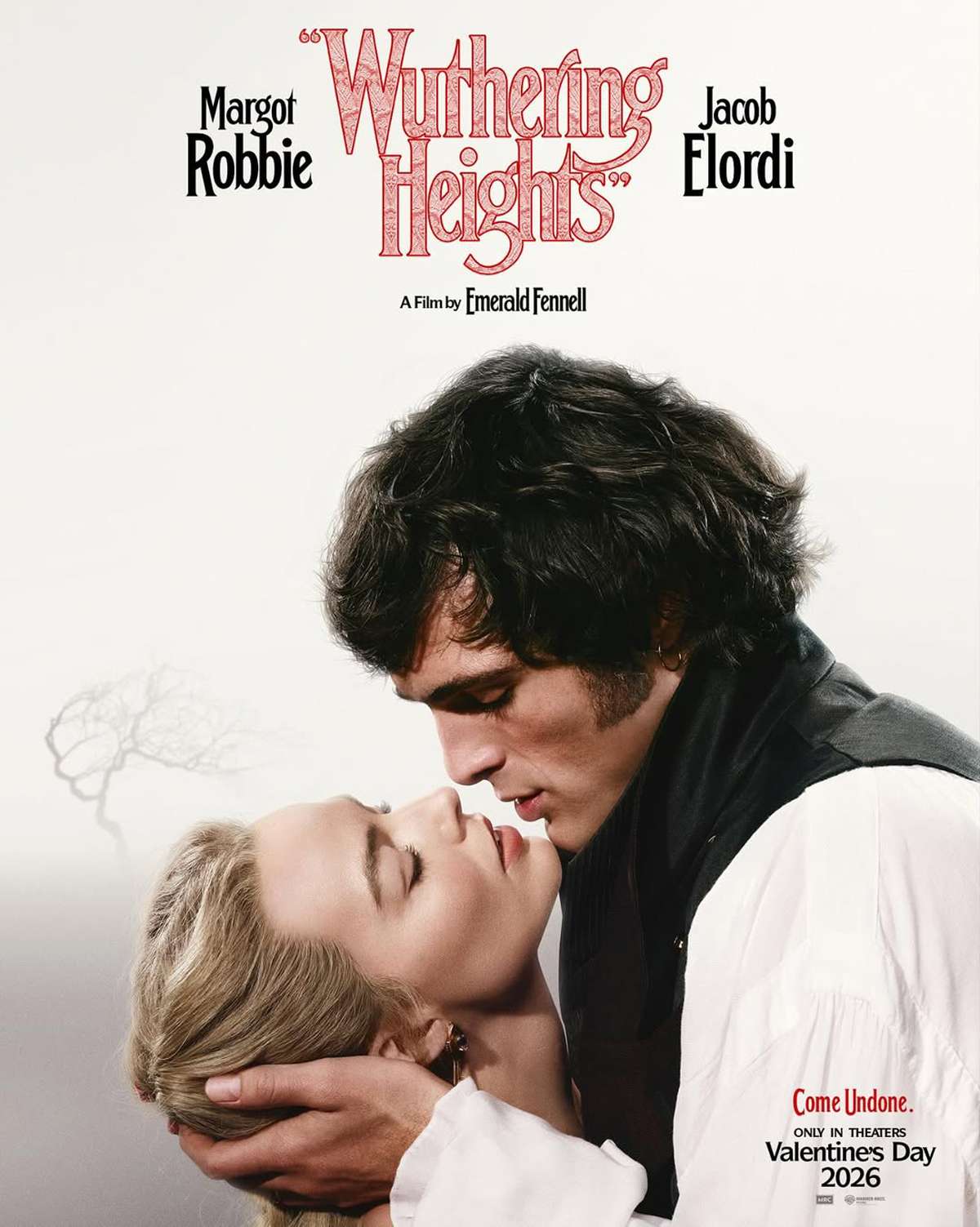 Margot Robbie and Jacob Elordi as Catherine Earnshaw and Heathcliff in Emerald Fennel's adaptation of Wuthering Heights