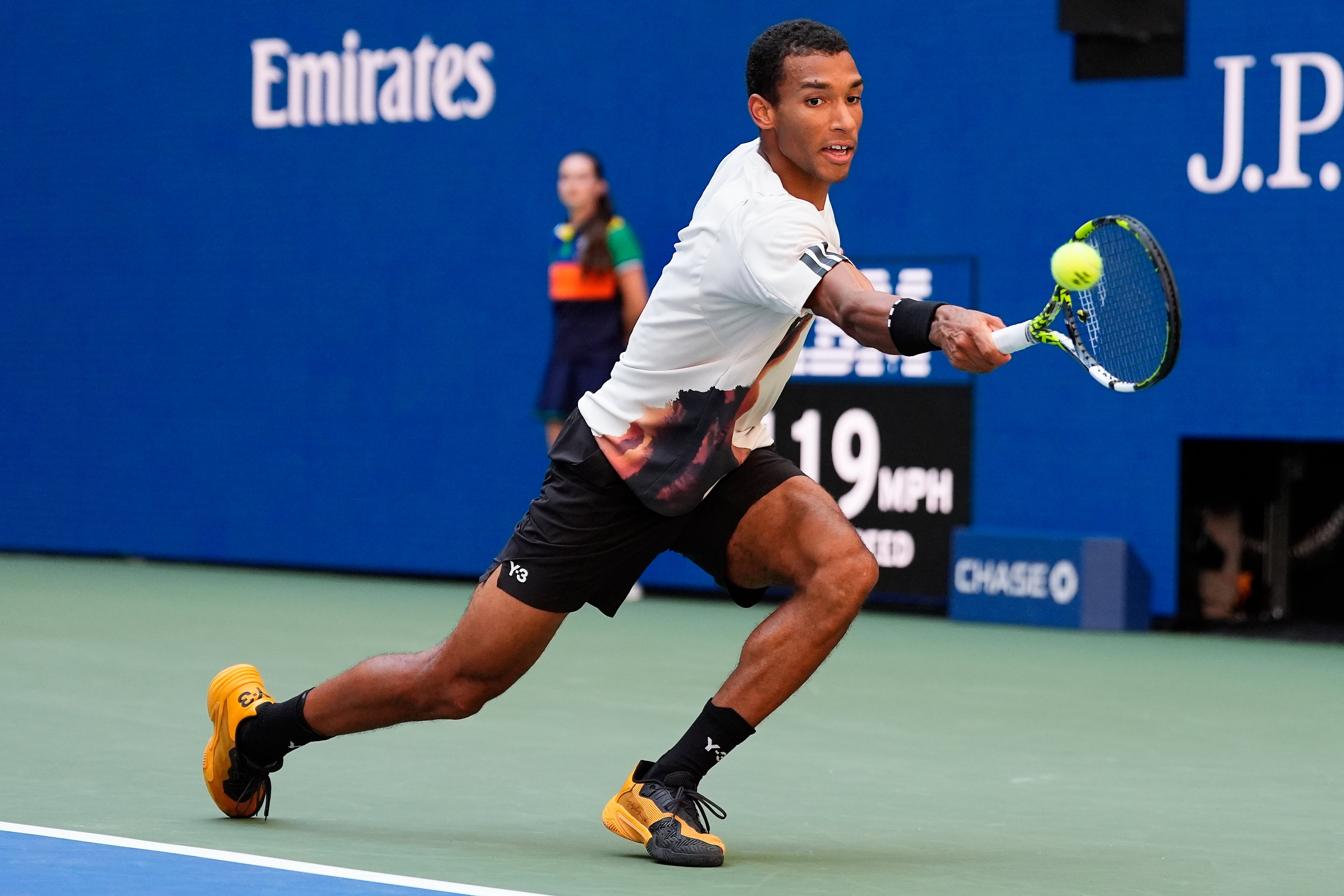 Auger-Aliassime found some form and defeated Alex de Minaur to reach the final four