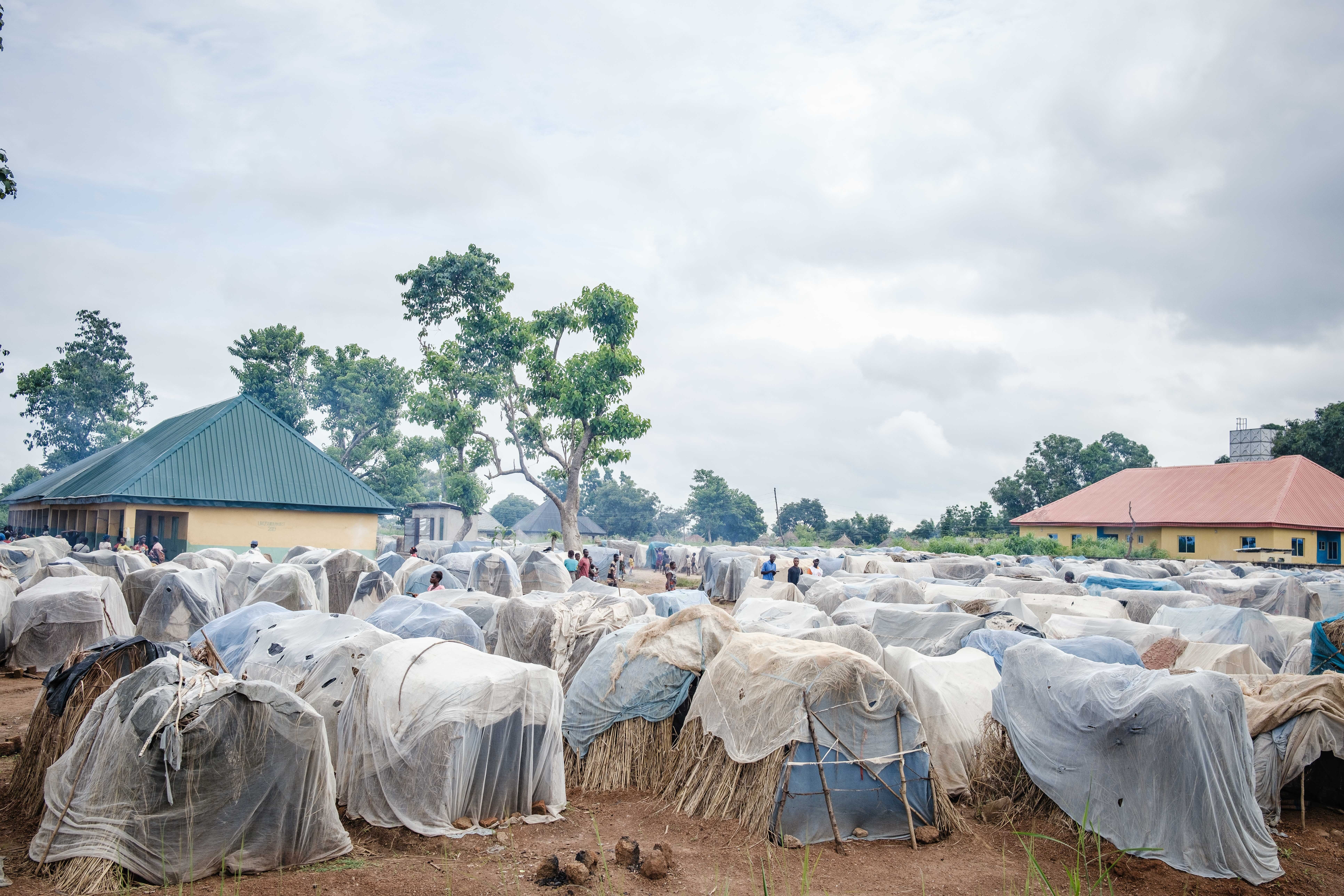 IDP camp at Agagbe, Gwer West, Benue State, Nigeria