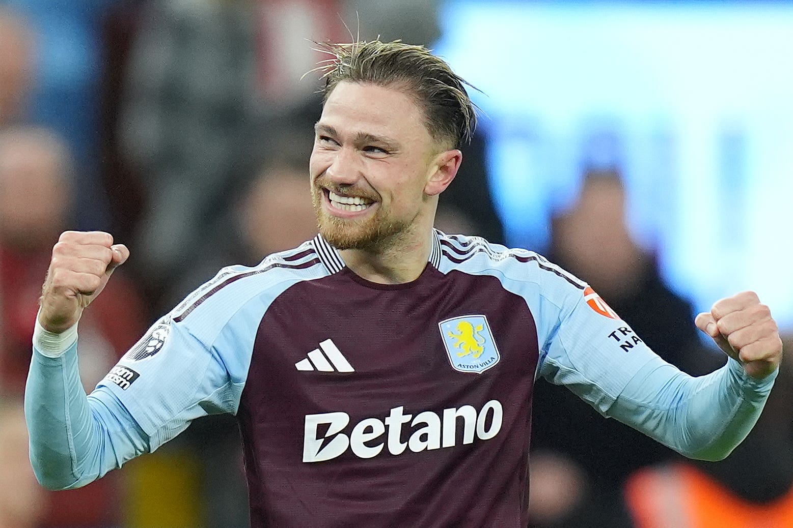Matty Cash is happy at Aston Villa (Jacob King/PA)