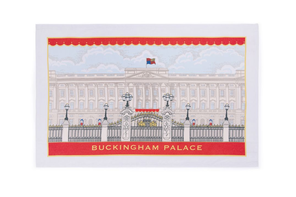 Royal Collection Buckingham Palace façade tea towel