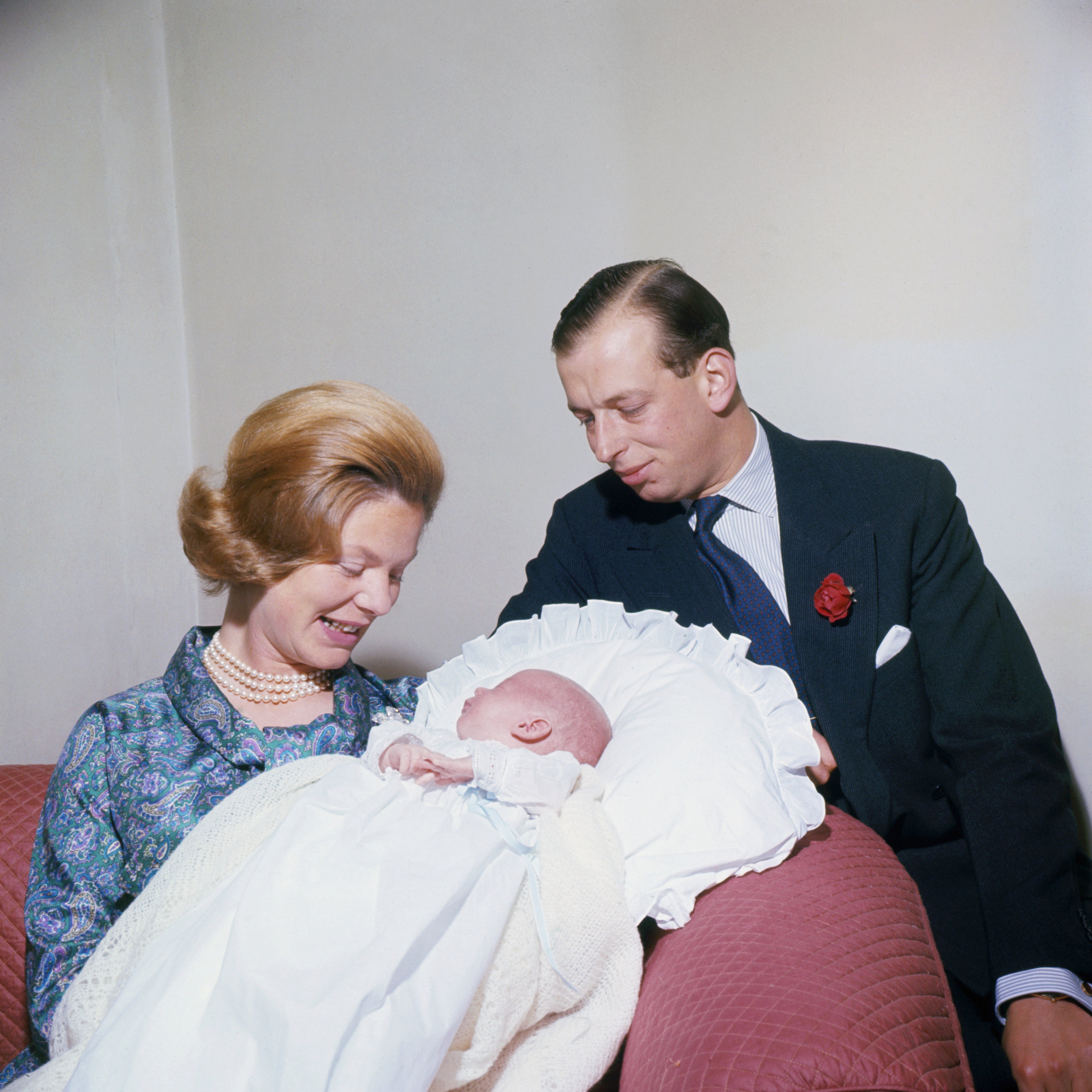 The Duke and Duchess of Kent with their son George Windsor, Earl of St Andrews