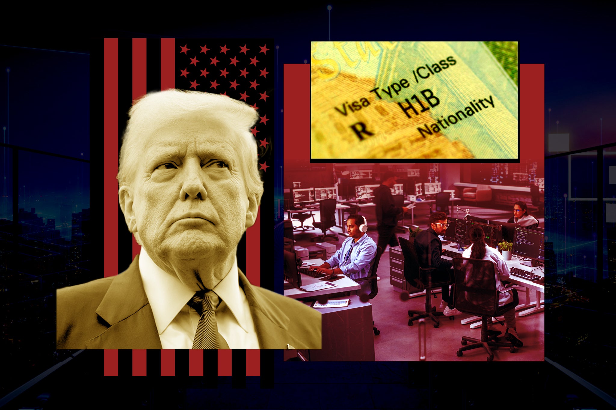 The H-1B visa, which largely sends temporary workers from India to the computer industry, has divided the pro-tech and nativist wings of the Trump movement