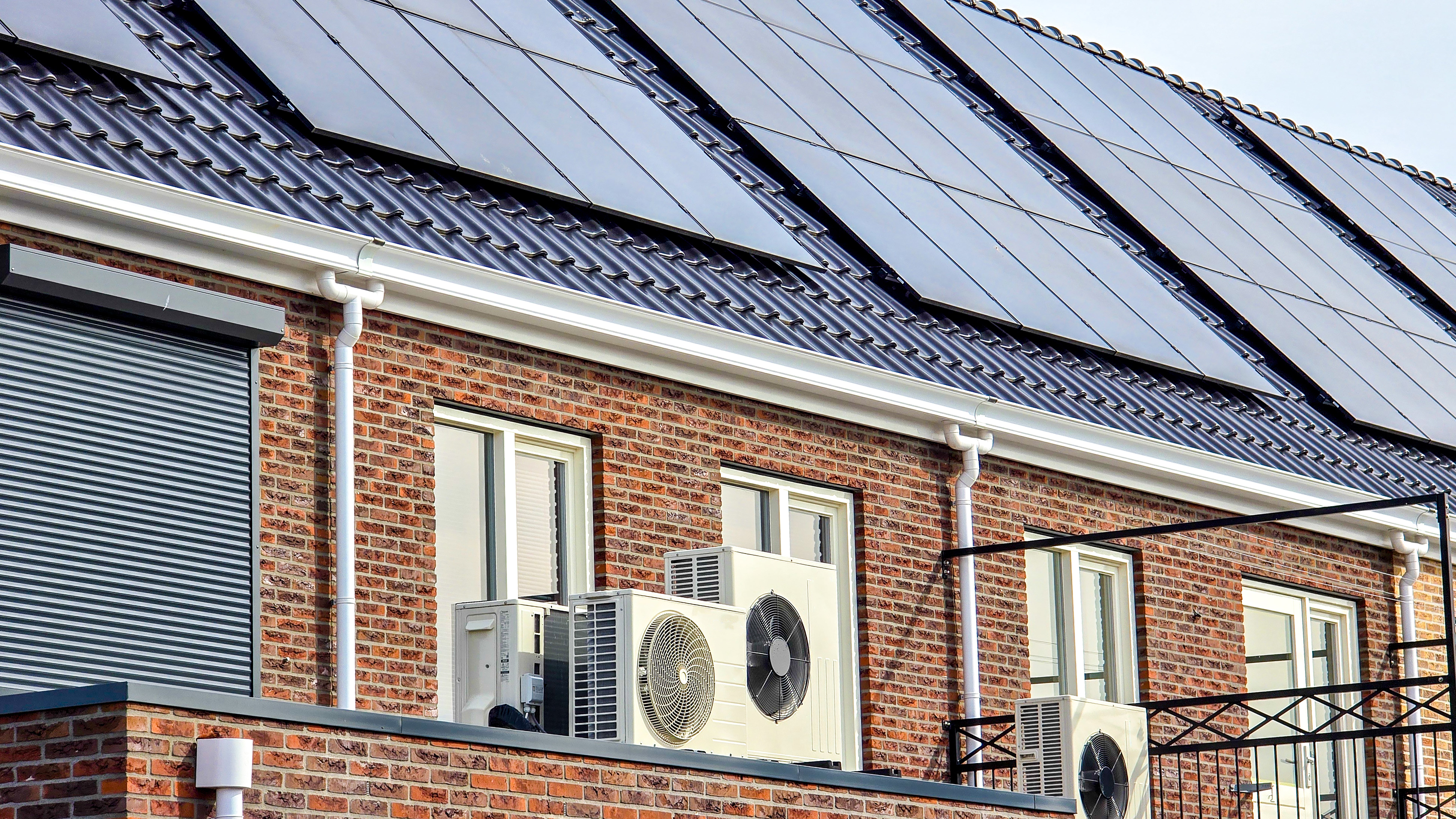 Heat pumps can be powered by solar panels, offering cheaper power, albeit less so in winter