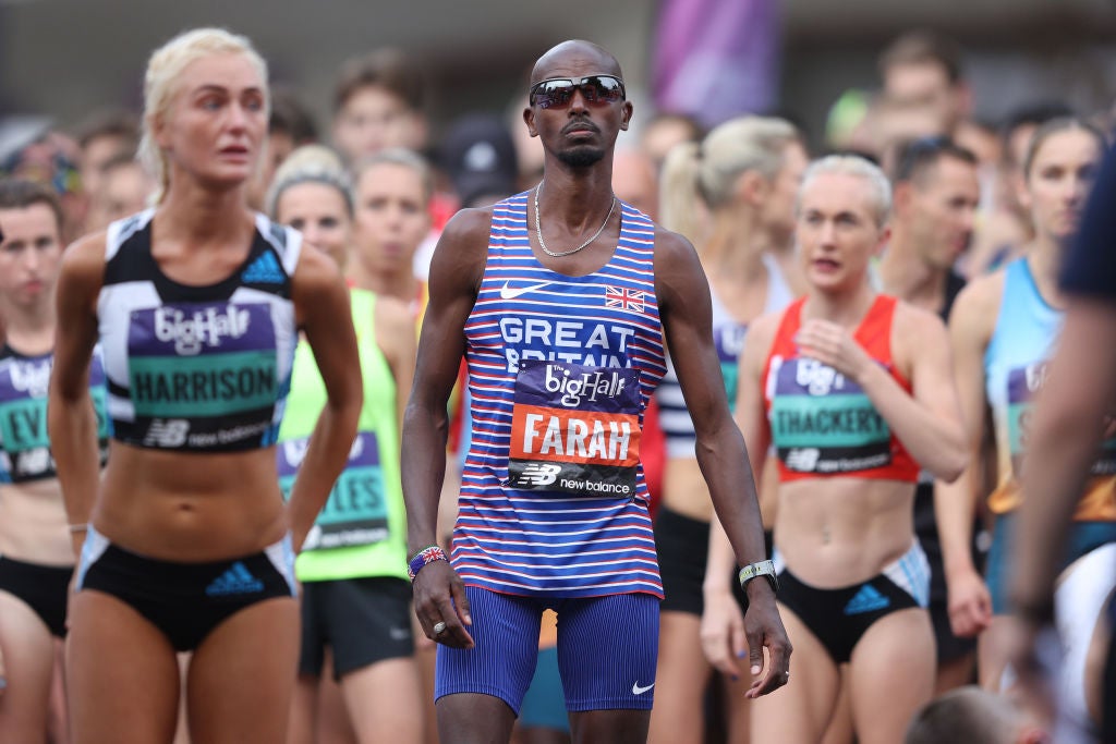 Mo Farah has won the men's elite race three times, most recently in 2022